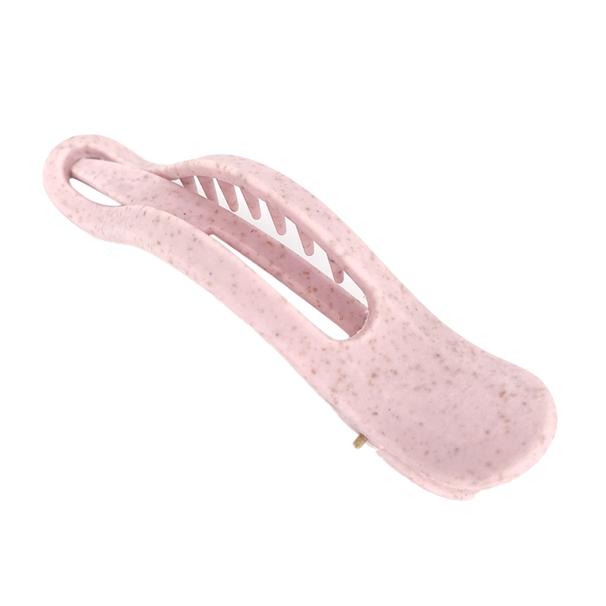 Solomeya Straw Banana Hair Clip, Pink/Крабик для волос из натуральной пшеницы в форме банана, цвет Розовый HP009 - фото 2