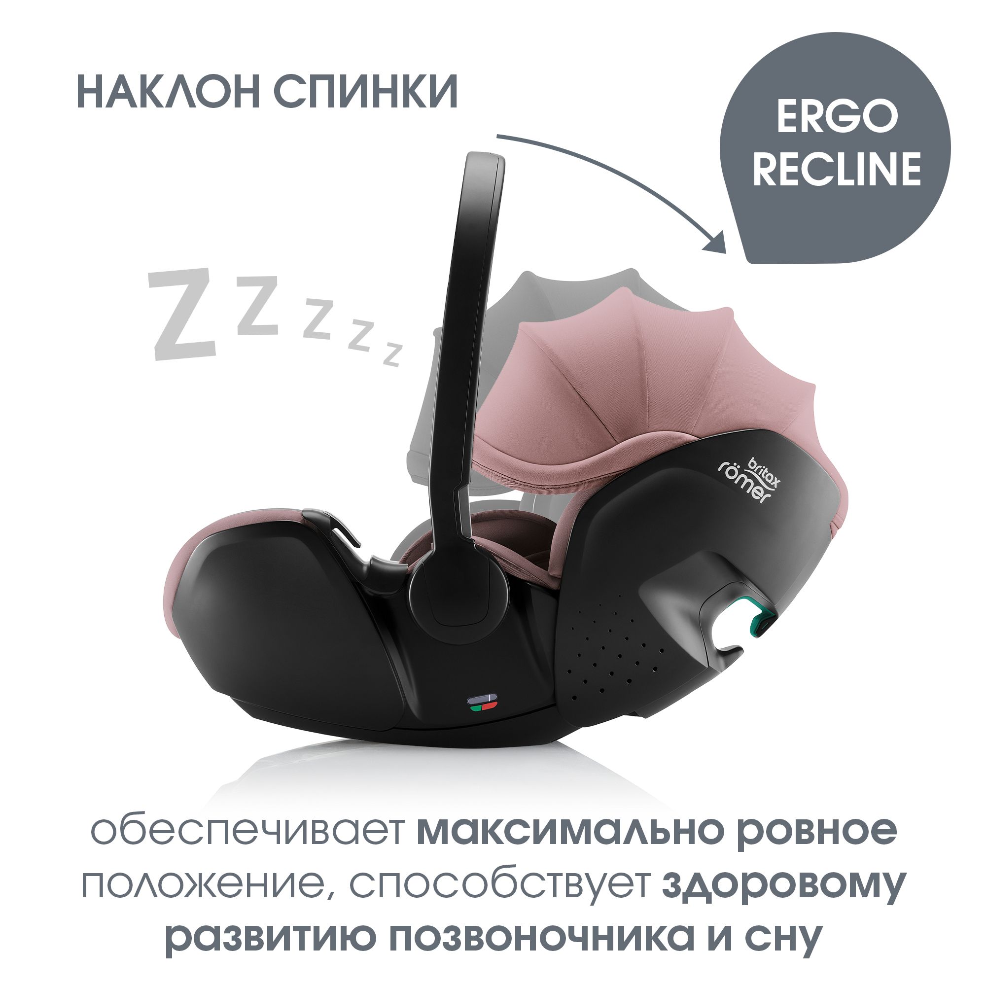 Автокресло Britax Roemer Baby-Safe Pro и Vario base Isofix 0+/1 (0-18 кг) розовый - фото 6