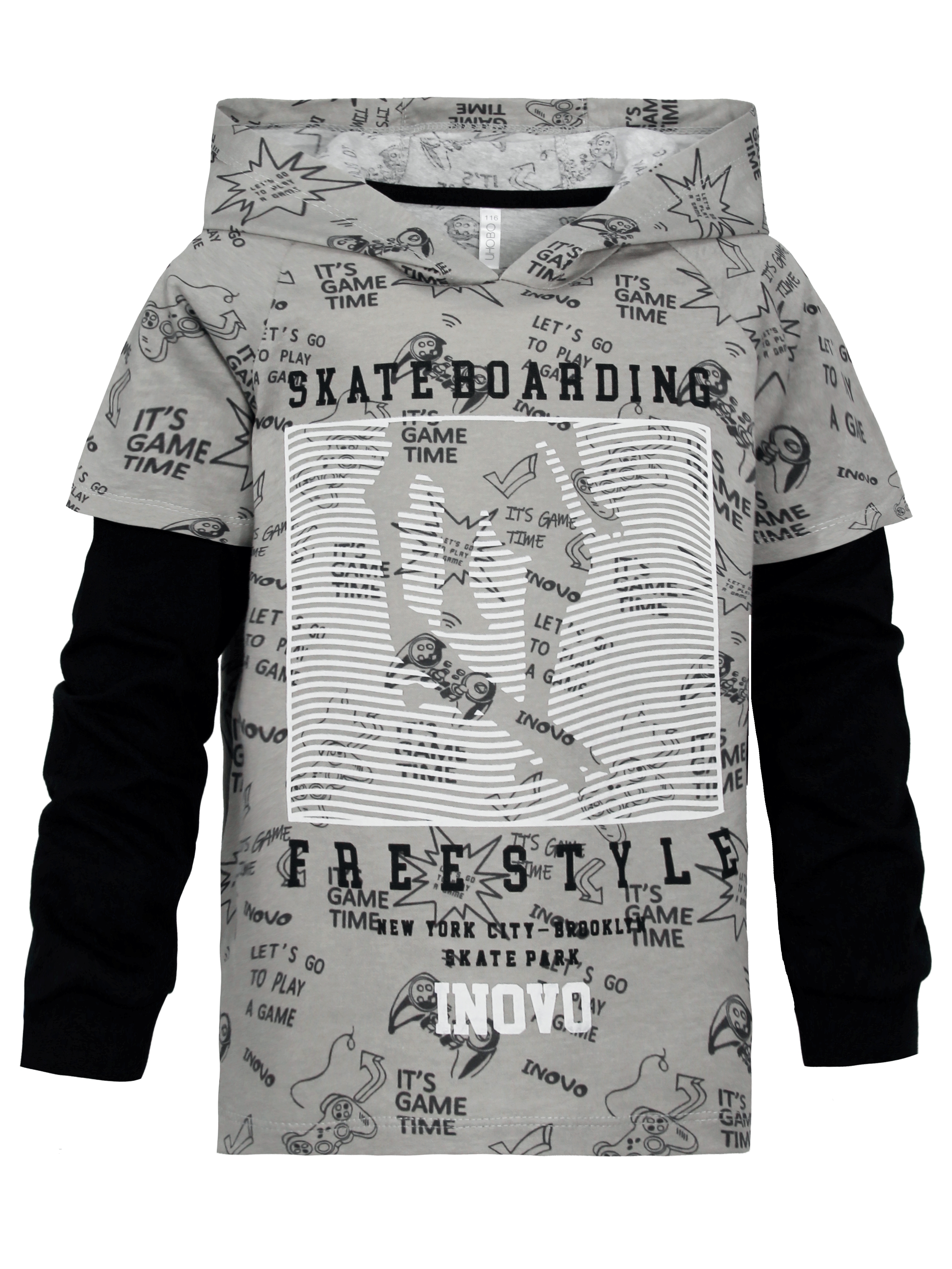 Худи ИНОВО GS1089/серый-Д - фото 5