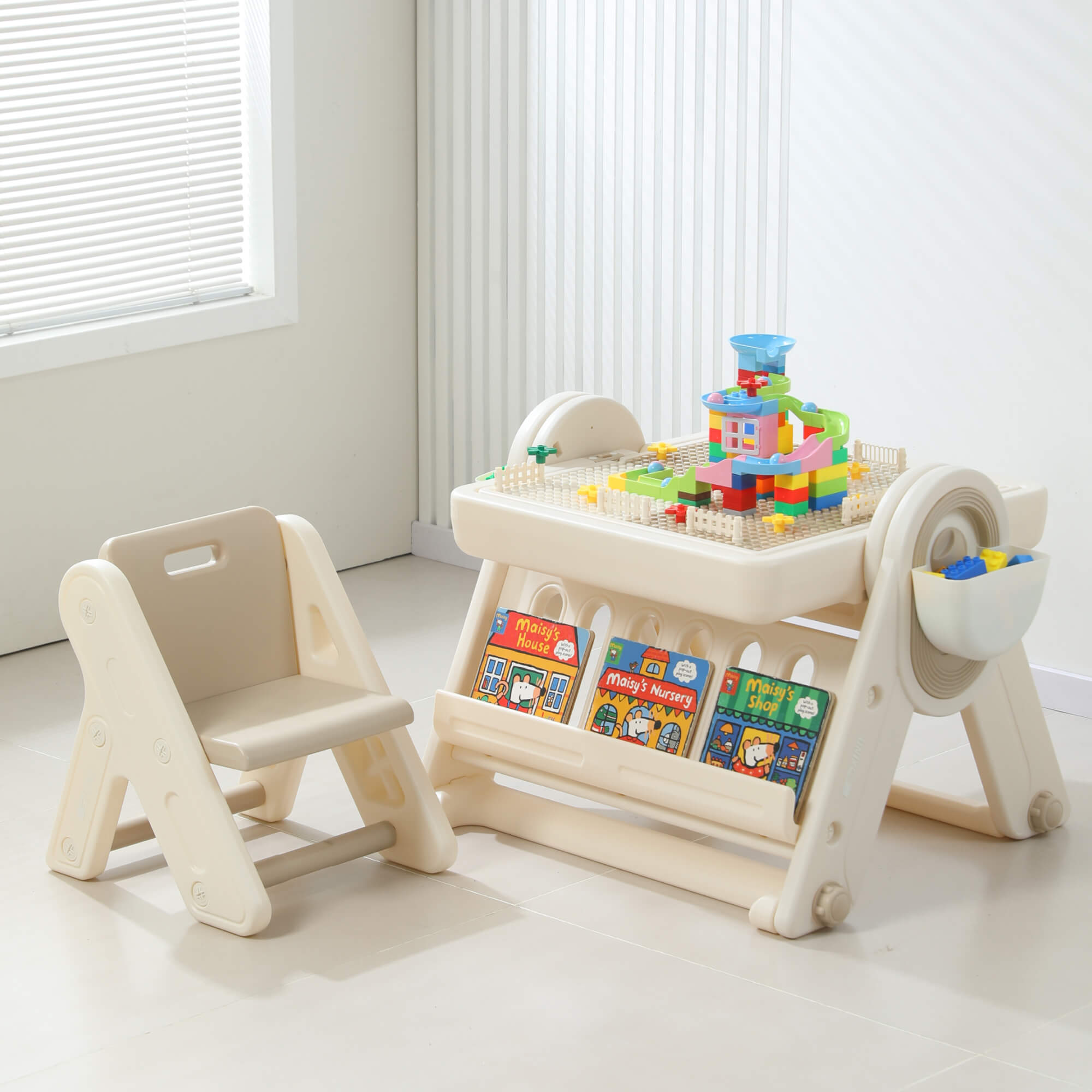 Комплект мебели UNIX Kids 4 в 1 стол трансформер и стул - фото 20