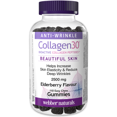 БАД Webber naturals Collagen30 Биоактивные пептиды коллагена, мармелад жевательный 4 г 110 жев.марм.