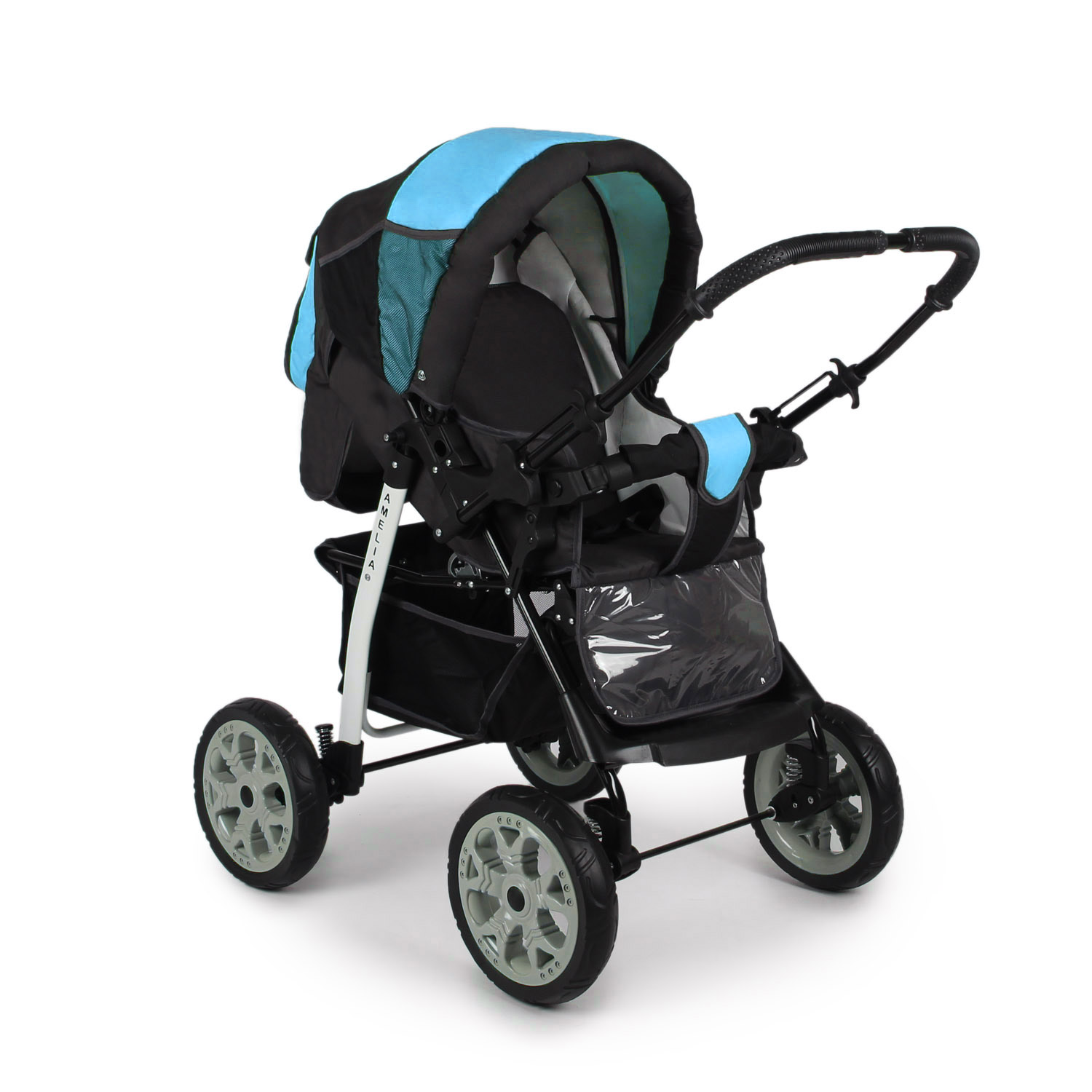 Коляска трансформер alis Amelia голубой - фото 3