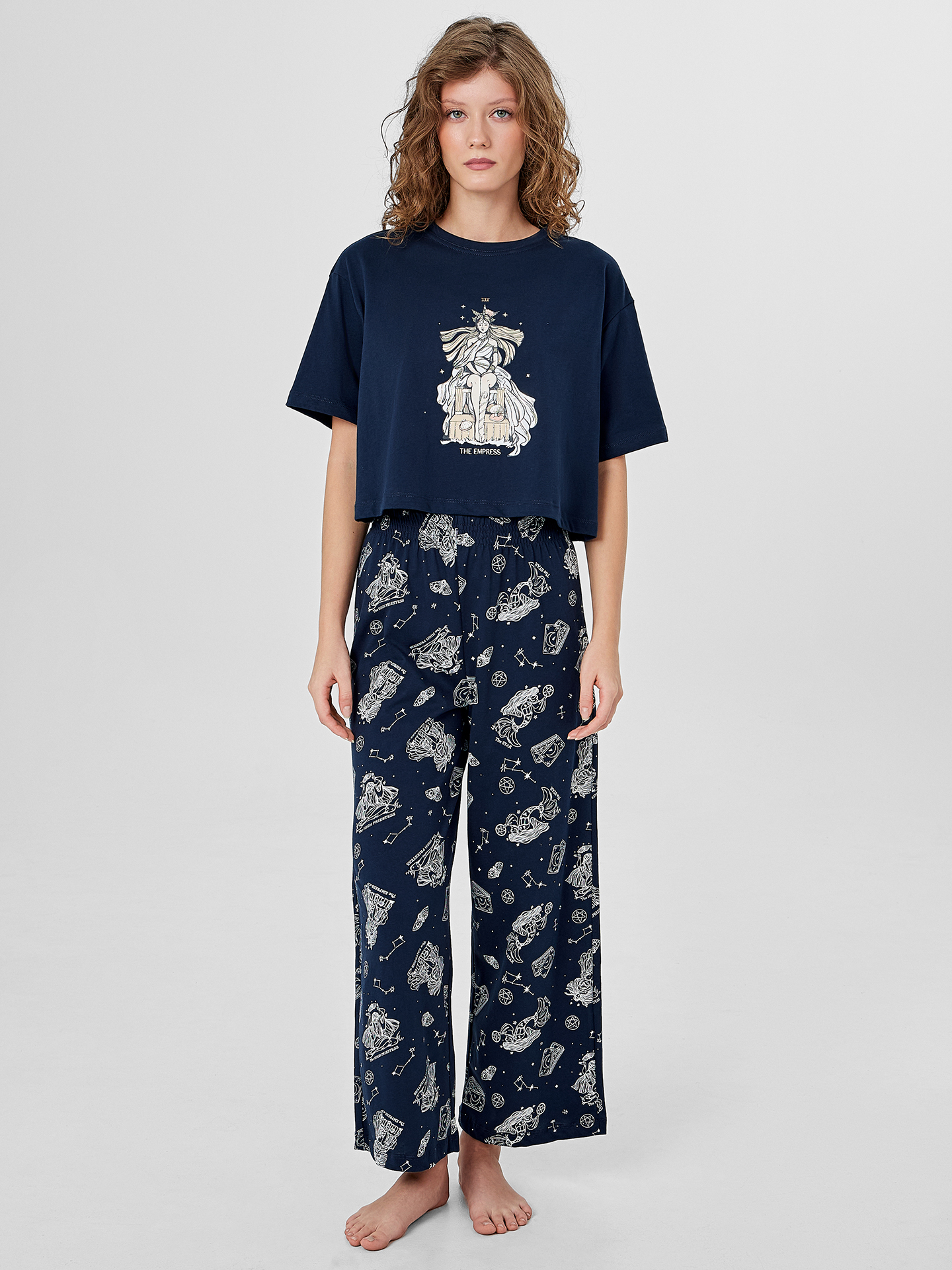 Пижама Mark Formelle (Марк Формэль) 592444/т.синий +таро на синем - фото 3