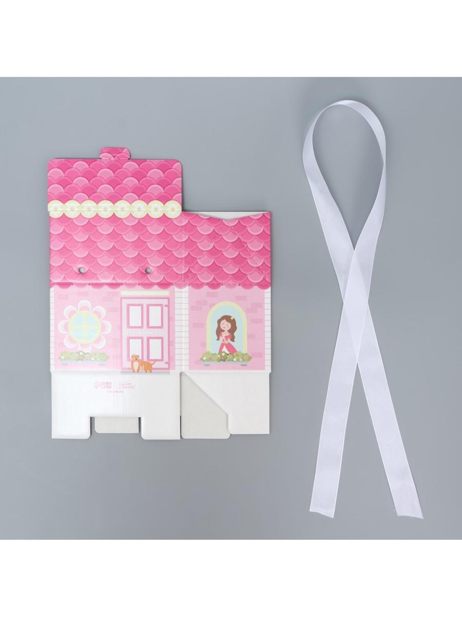 Коробка складная Дарите Счастье Домик принцессы 15 х 18 х 10 см - фото 1