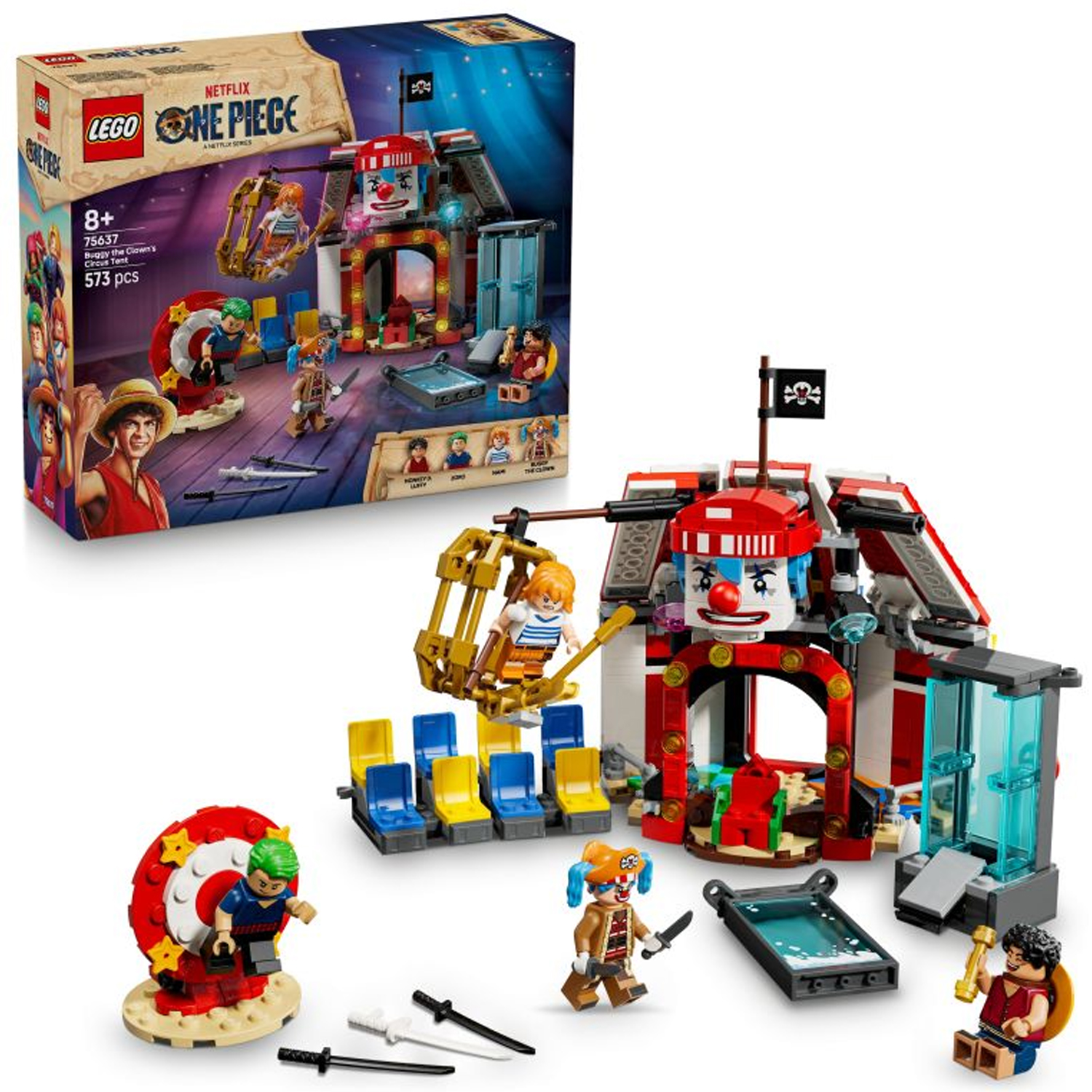 Конструктор LEGO One Piece Цирковой шатер клоуна Багги 573 дет. - фото 1
