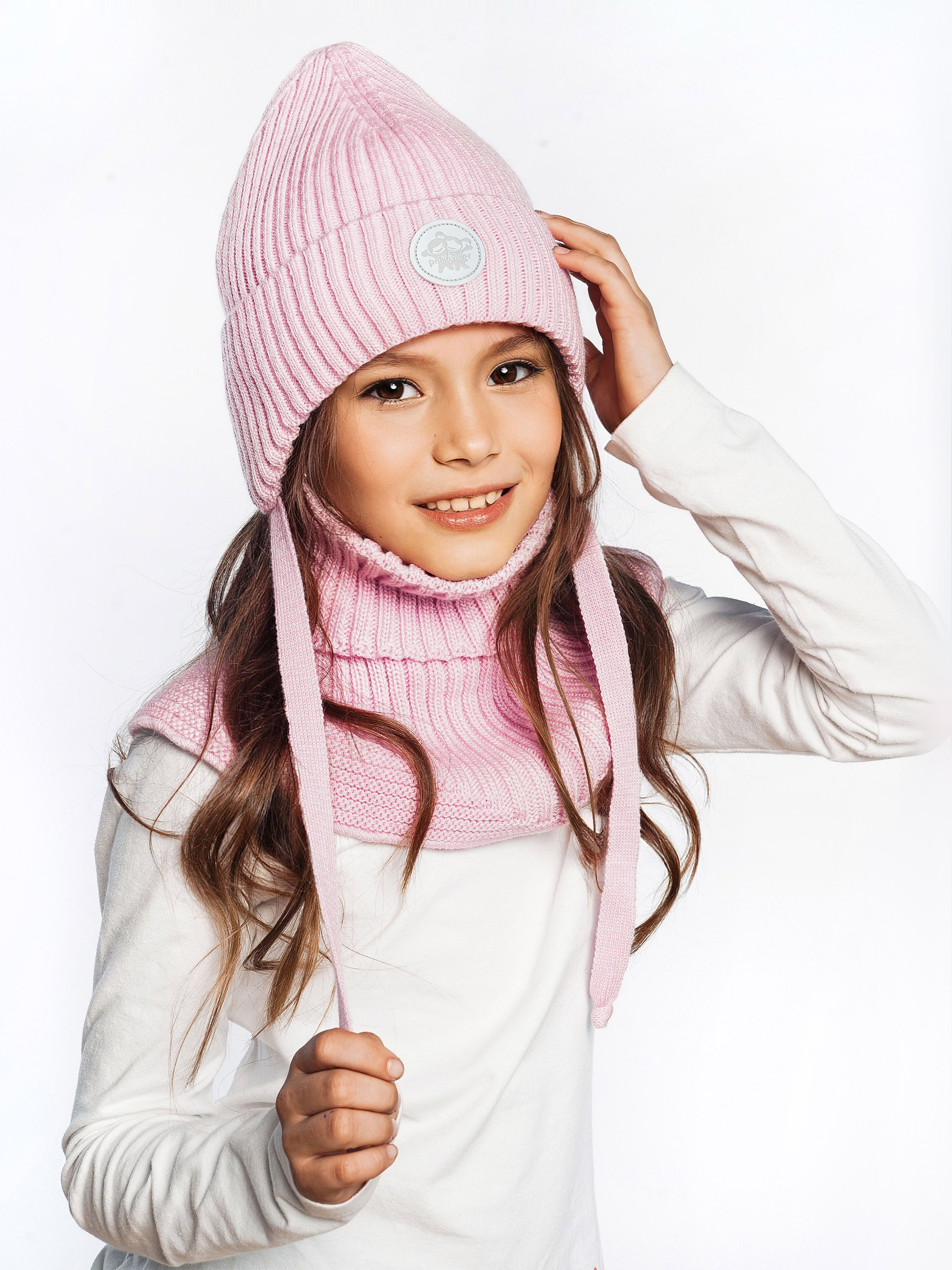 Шапка и снуд ПриКиндер U-W_231241 Цвет: Розовый - фото 12
