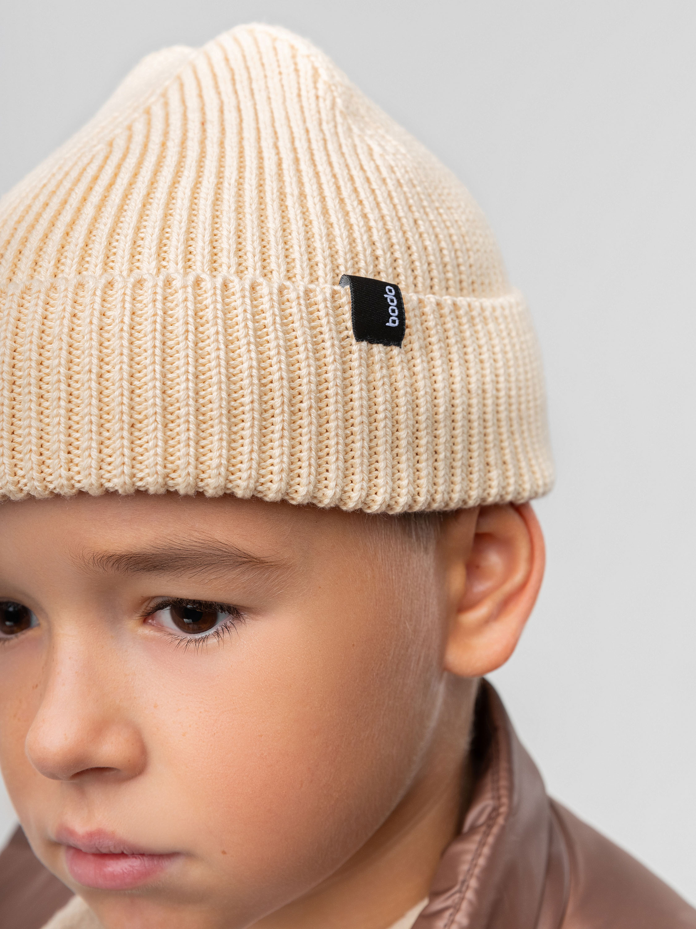 Шапка Bodo 10-403MU_бежевый - фото 3