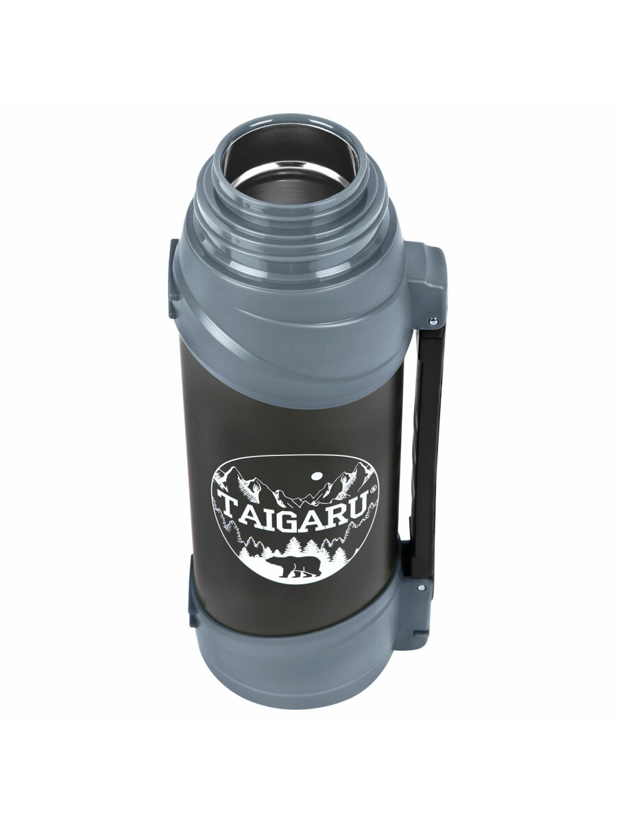Термос TAIGARU для чая и кофе 2 л широкое горло 2 кружки походный набор - фото 15