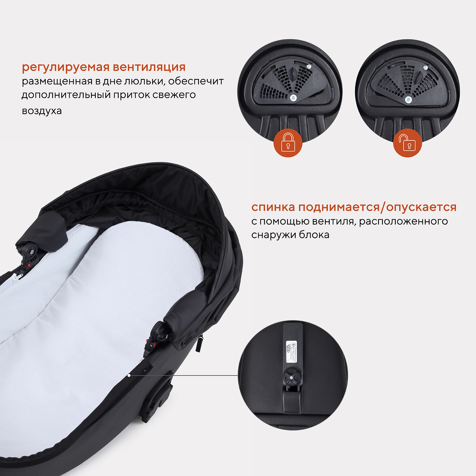Коляска 2в1 MOWbaby Opus Light grey - фото 5