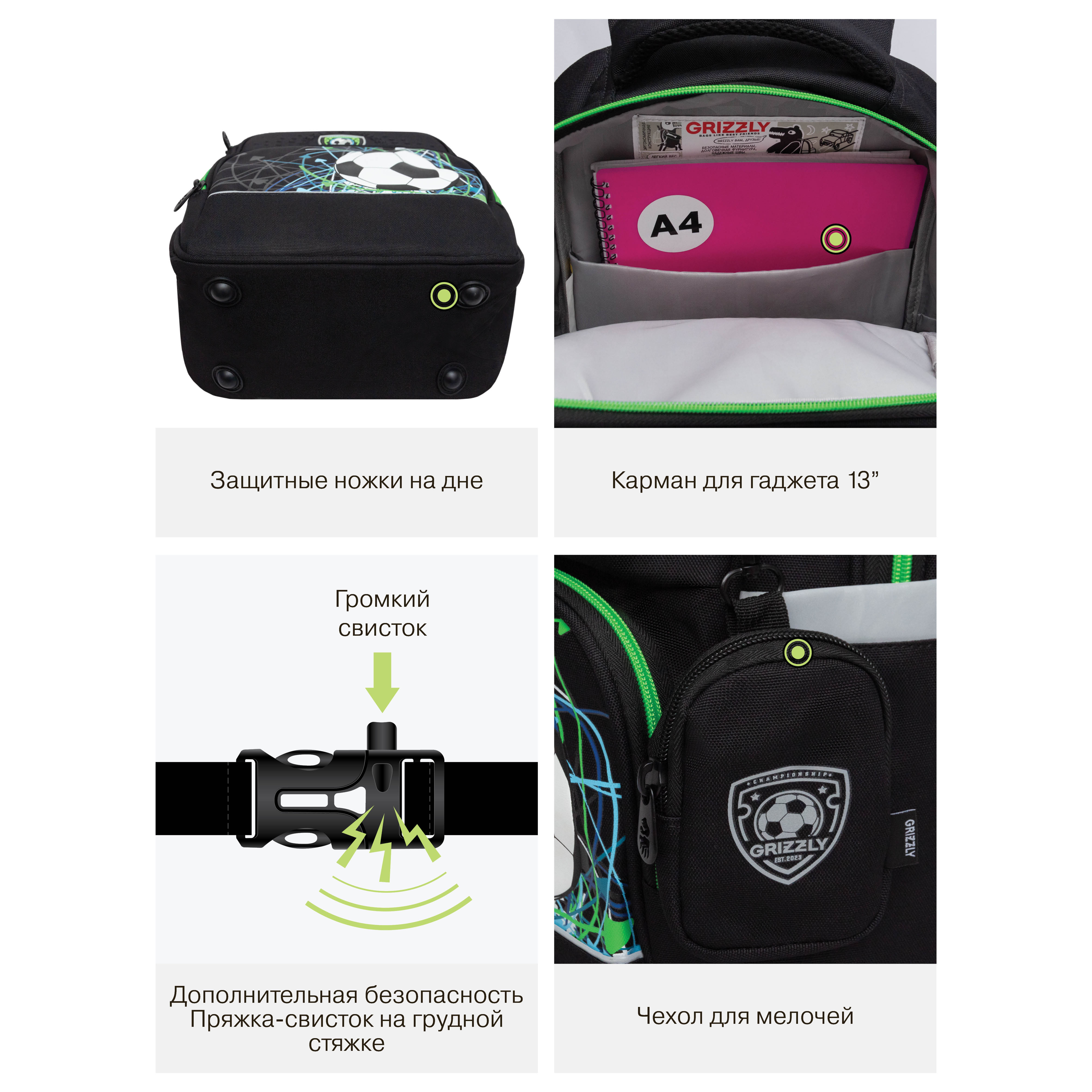 Рюкзак Grizzly Футбол - фото 12