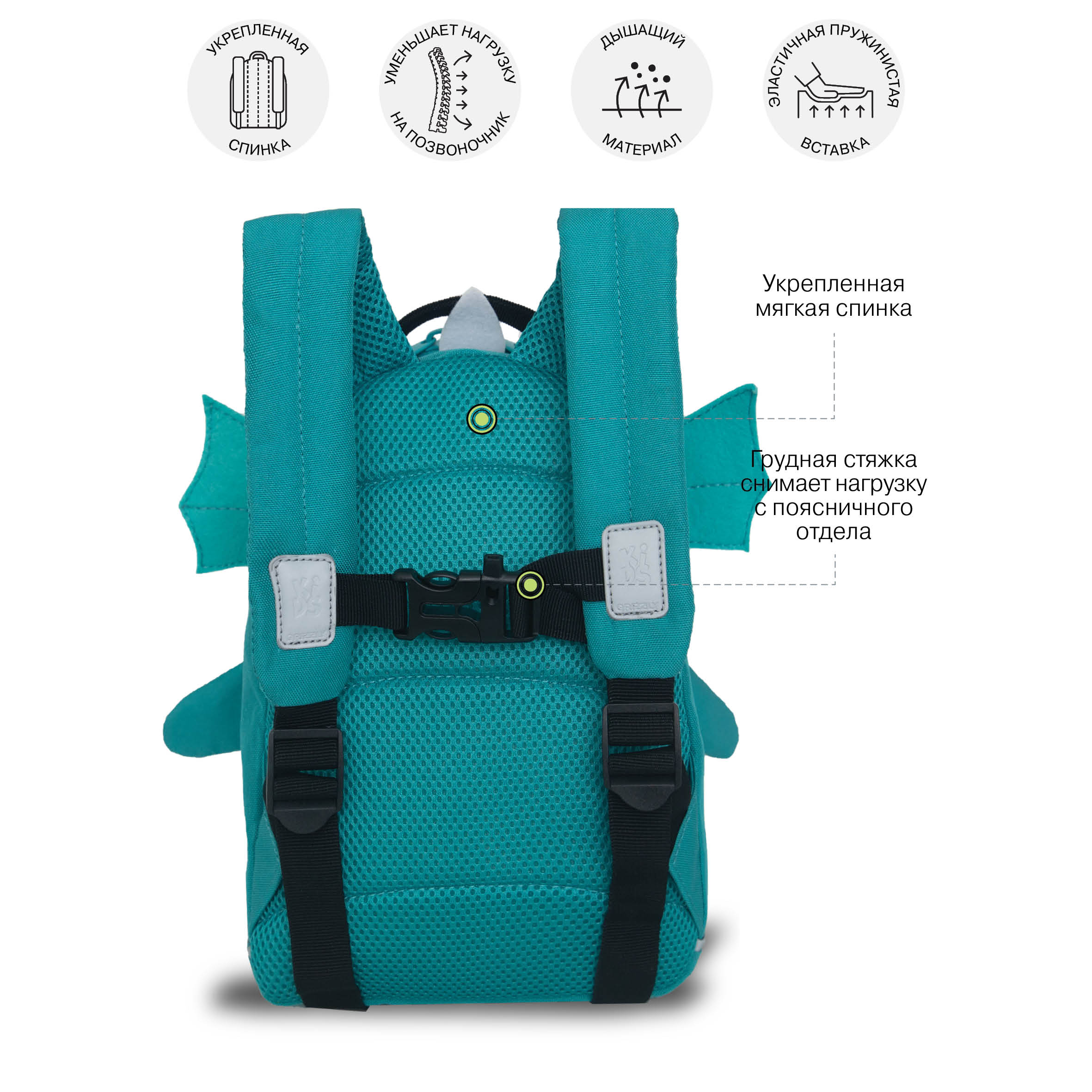 Рюкзак дошкольный Grizzly детский - фото 7