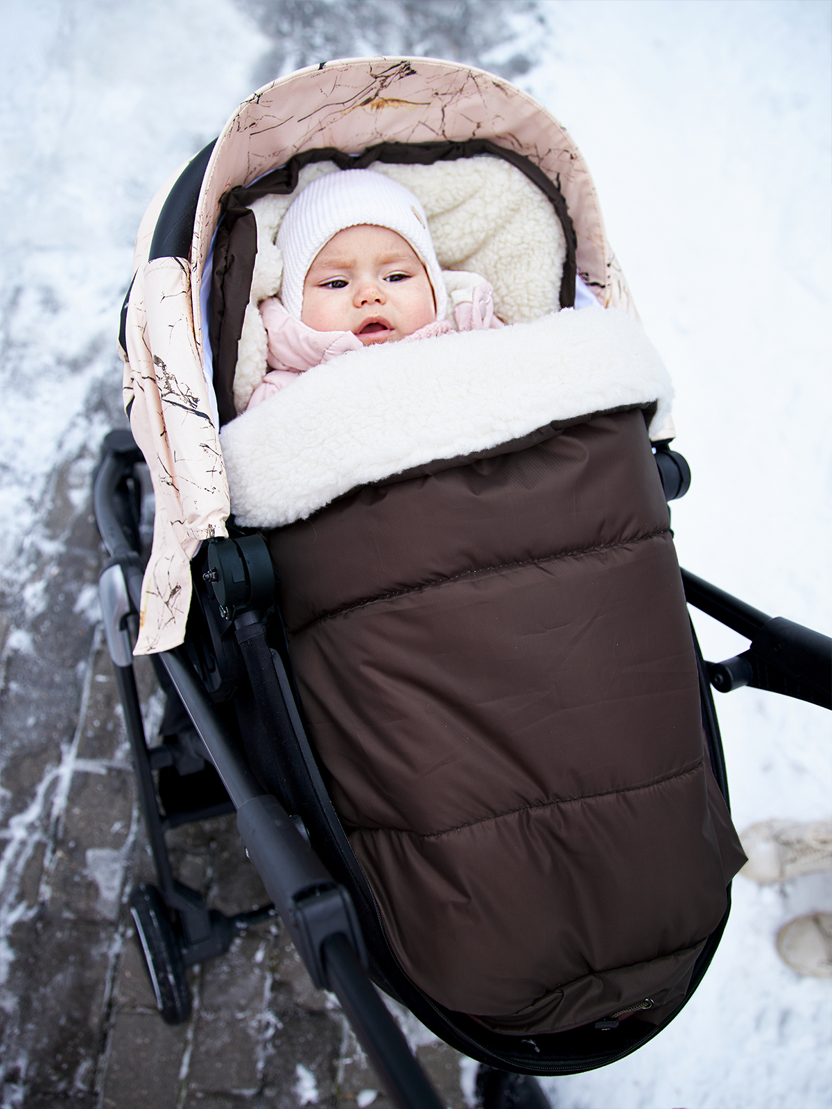 Конверт в коляску Осьминожка Трансформер коричневый - фото 12