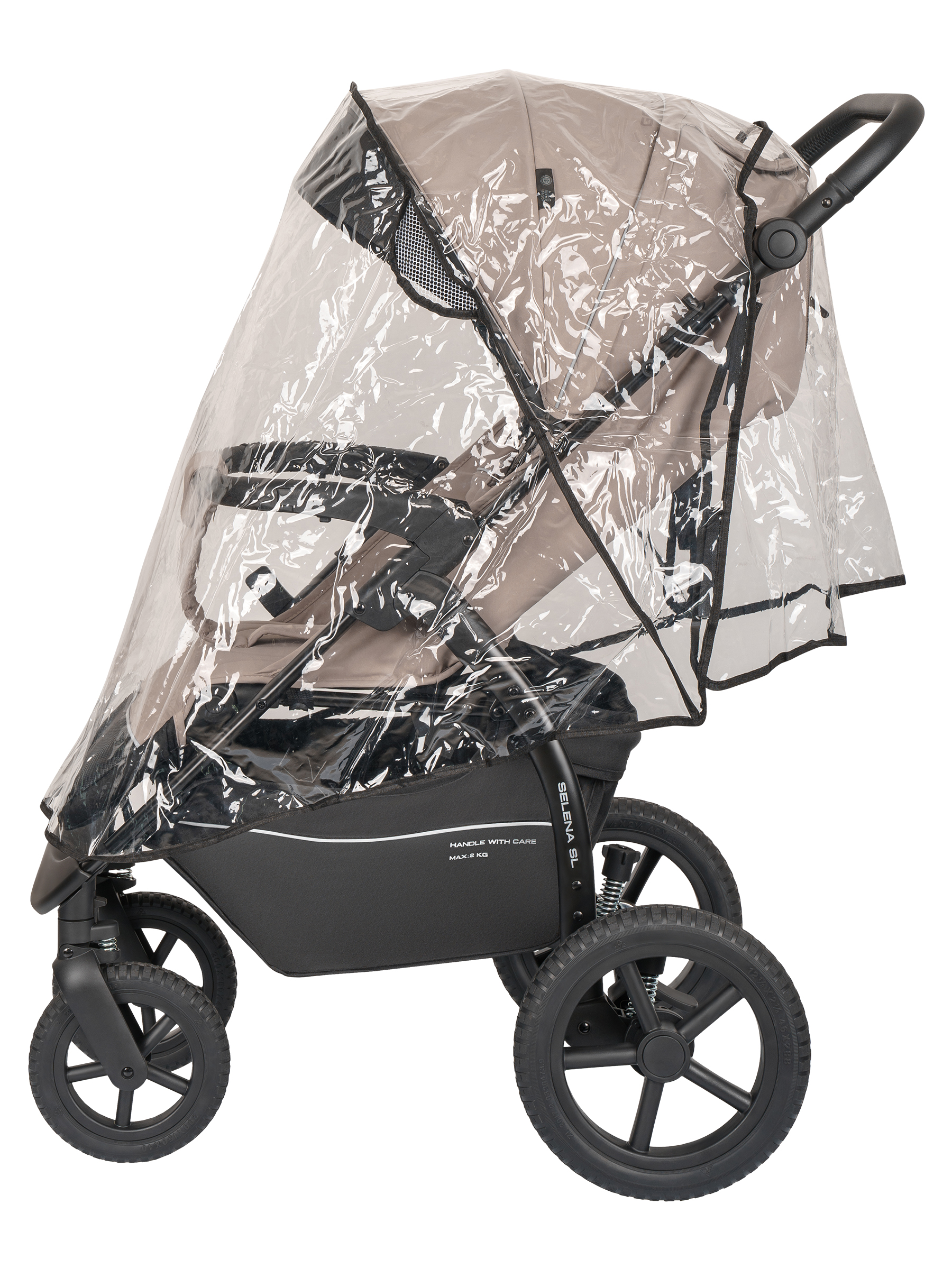 Коляска прогулочная JOVOLA Selena SL, всесезонная бежевый - фото 26