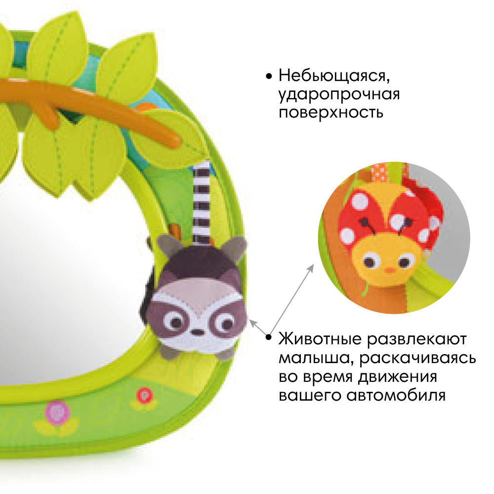 Зеркало Munchkin Brica контроль за ребёнком в автомобиле - фото 4