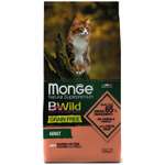 Корм для кошек MONGE BWild Grain free из лосося и гороха 1.5кг