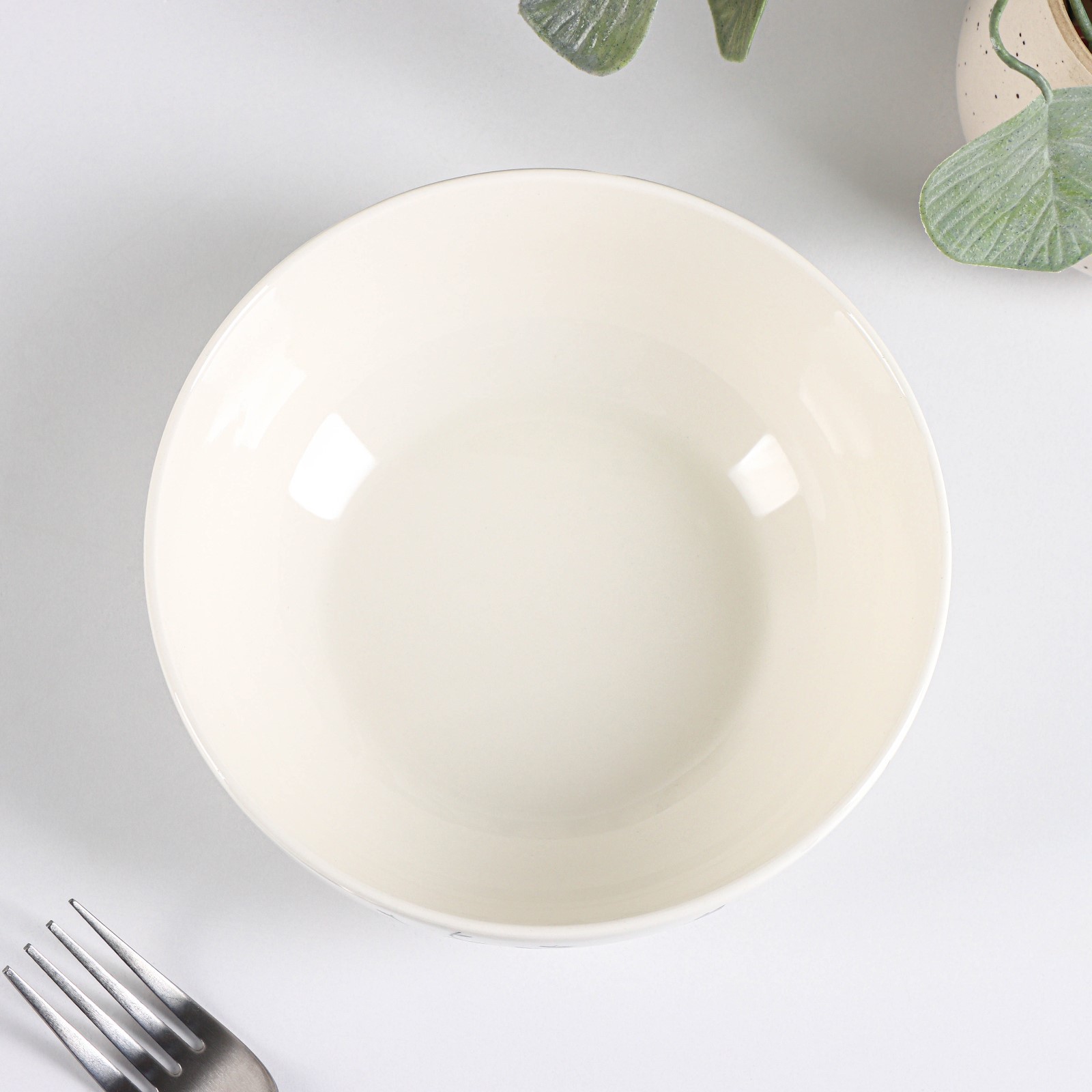 Салатник Доляна «Весенний вечер» 580 мл d=15 5 см цвет белый - фото 2