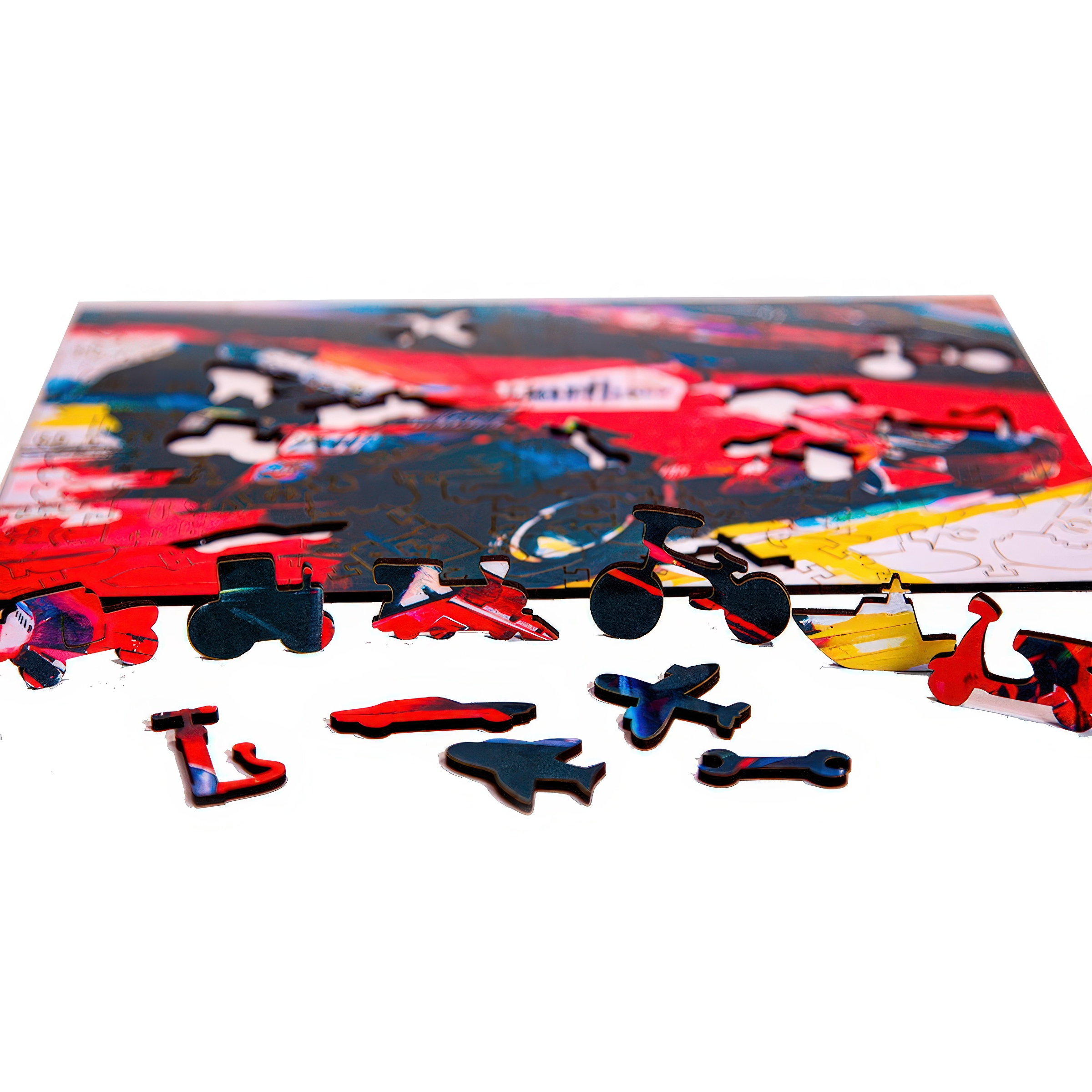 Пазл 1TOY Автомобиль гоночный деревянный - фото 12