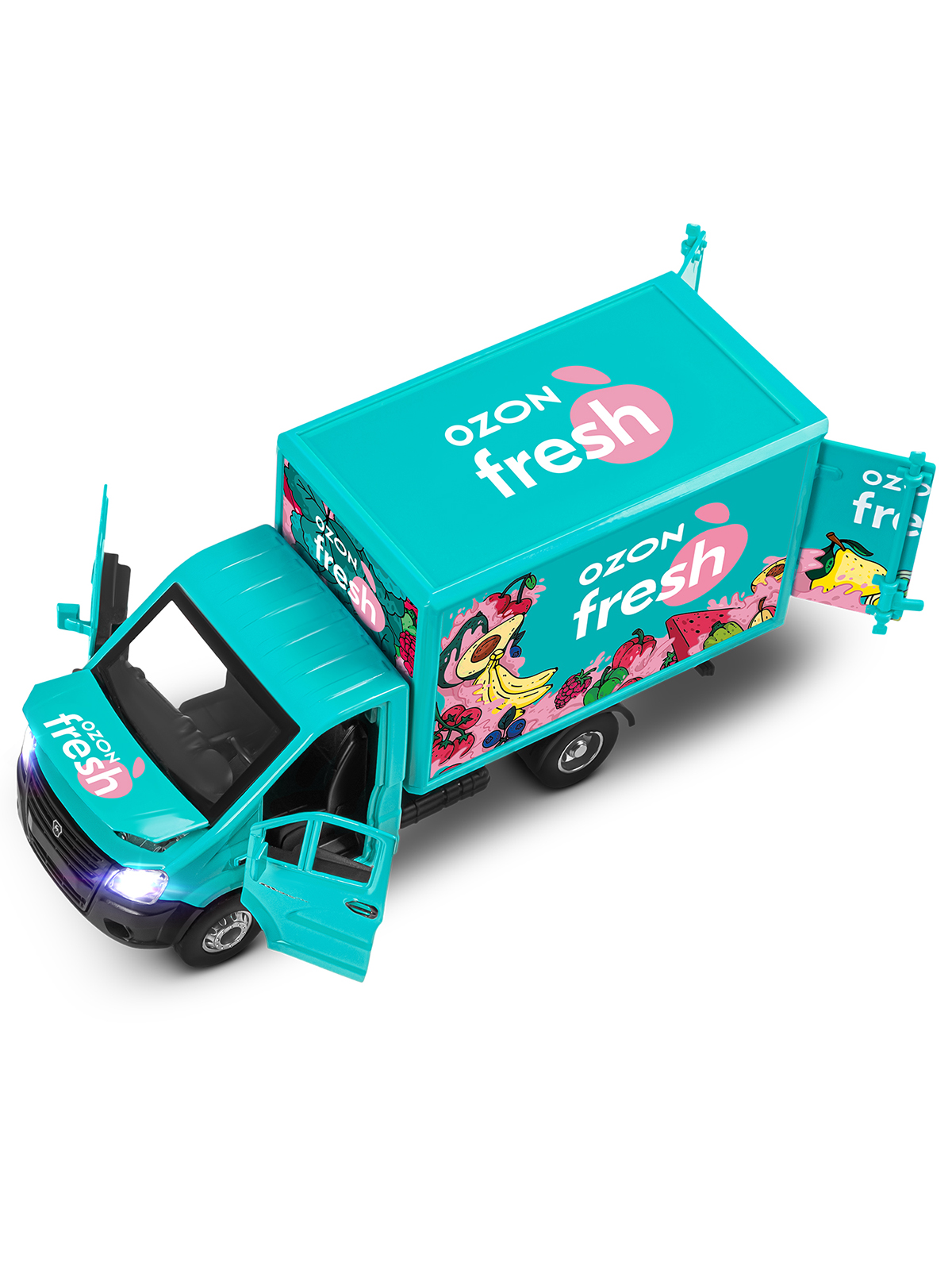 Грузовик Ozon ГАЗель Next Ozon Fresh 1:28 JB0405417 - фото 24