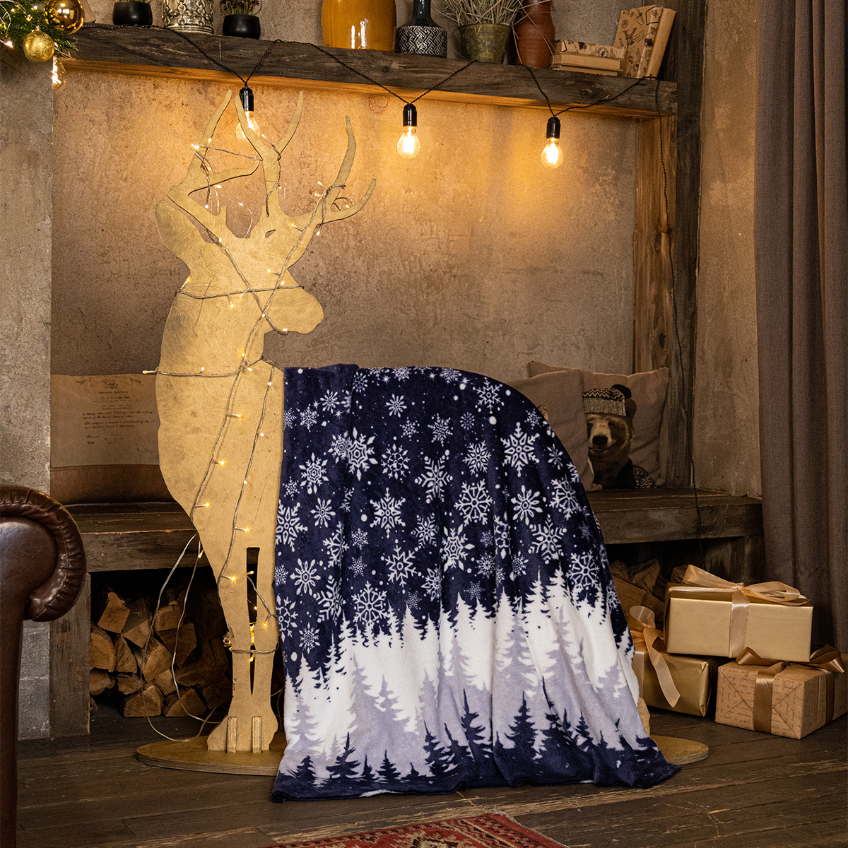 Покрывало Happy Family Волшебная ночь 150 x 200 см велсофт - фото 3