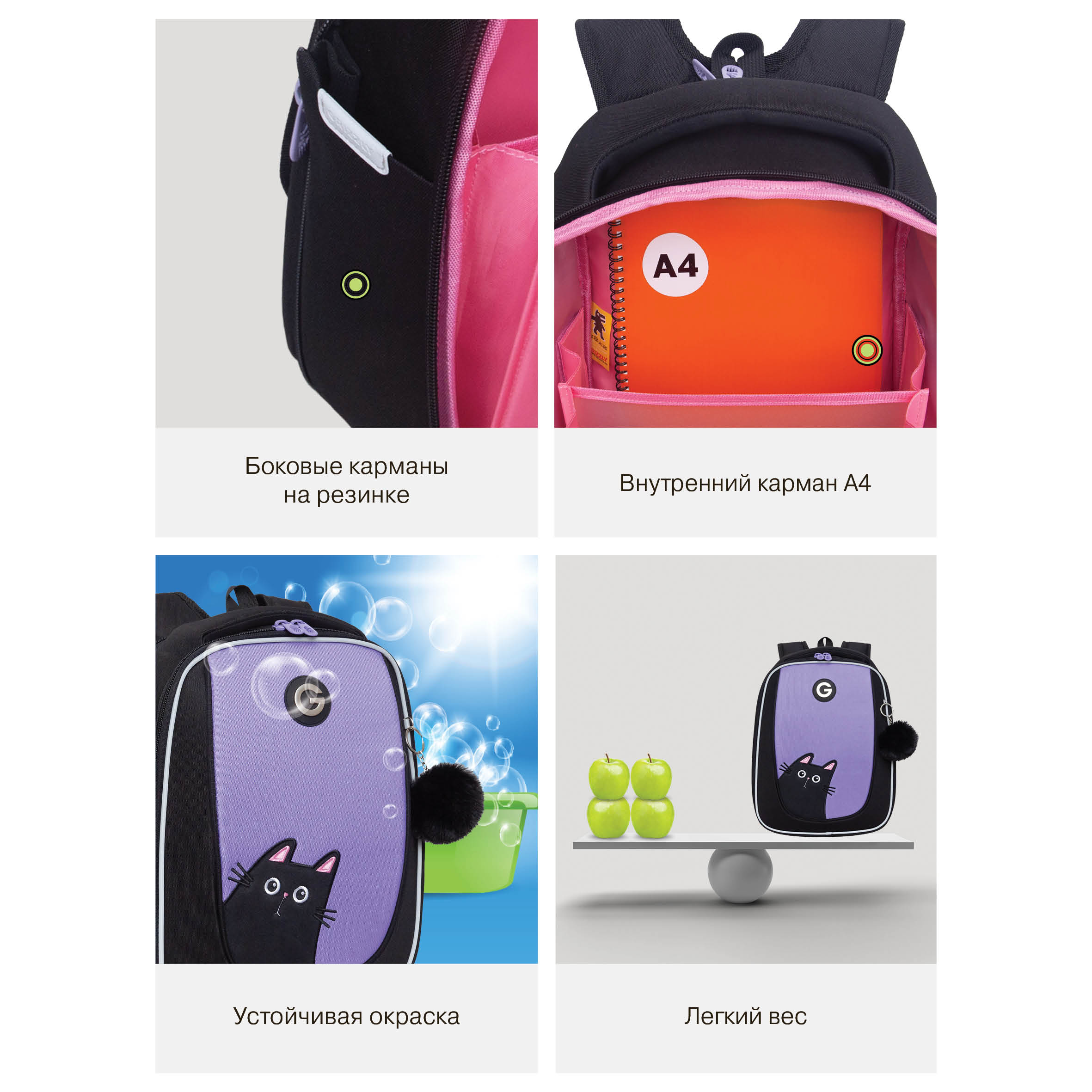 Ранец Grizzly Для девочки - фото 16