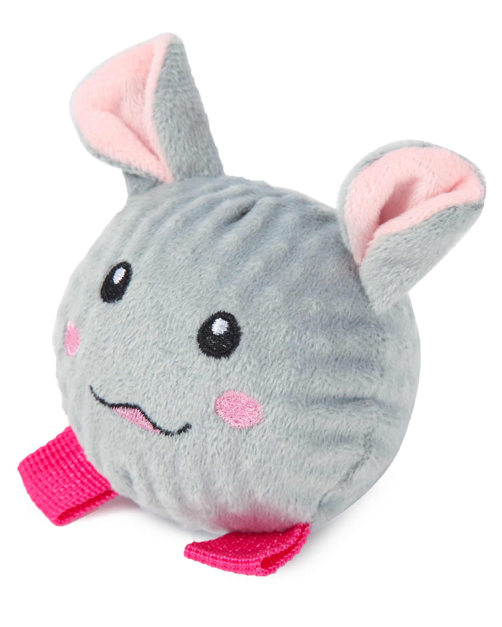 Игрушка для собак Barbaks Кролик-мяч внутри пищит 13см - фото 2