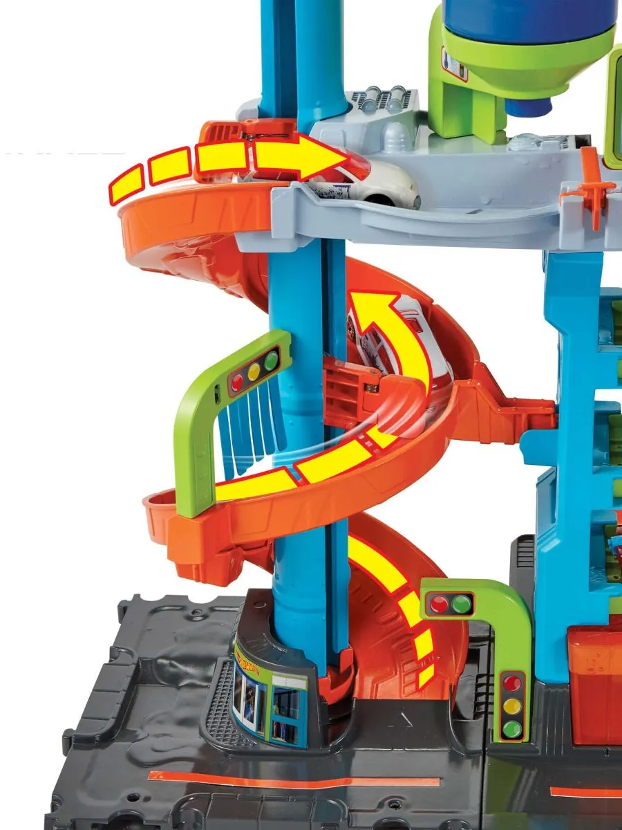 Игровой набор Hot Wheels Мега Автомойка с водой 1:64 HDP05 - фото 4