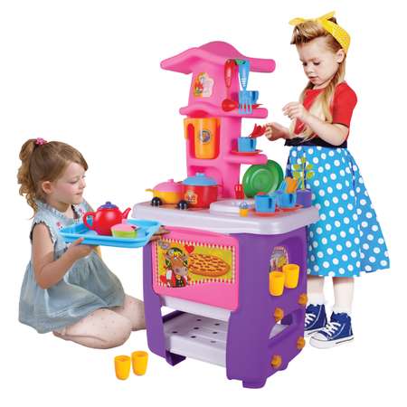 Игрушечная кухня Zarrin Toys с аксессуарами: 45 шт.