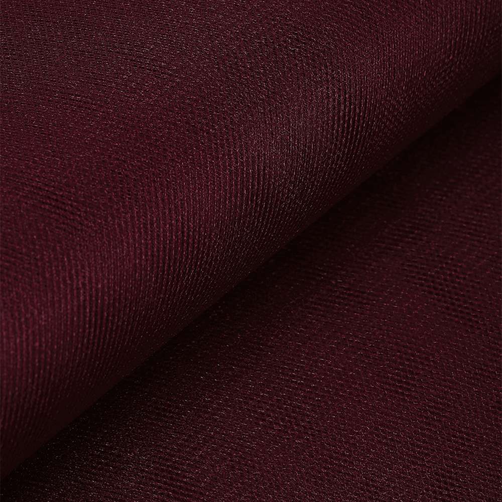 Ткань TBY фатин средней жесткости блестящий ширина 300см, цвет бордовый уп.5м - фото 7