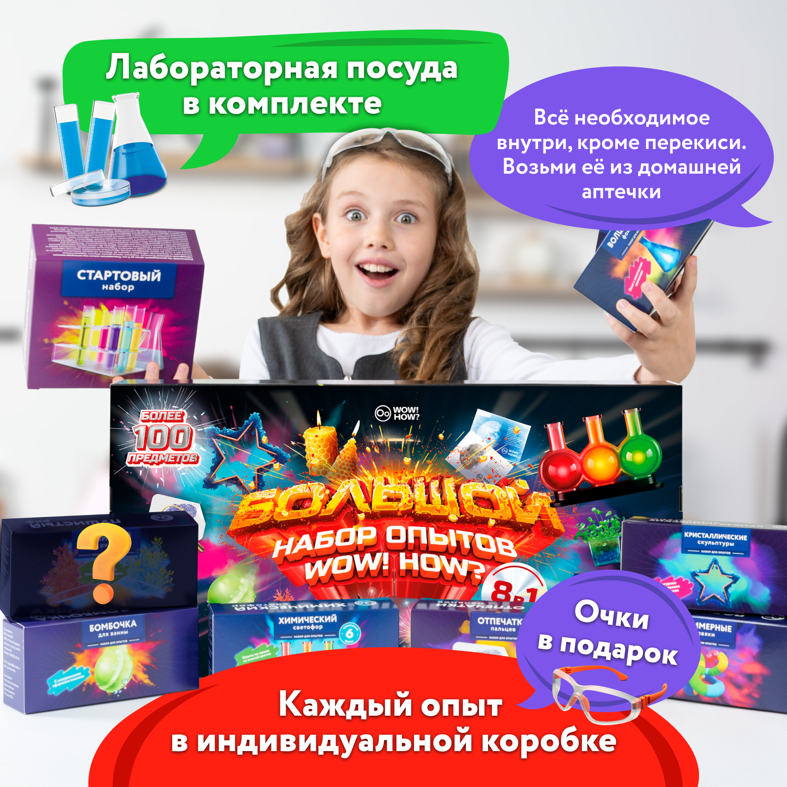 Набор для опытов WOW! HOW? 8 химических экспериментов - фото 3