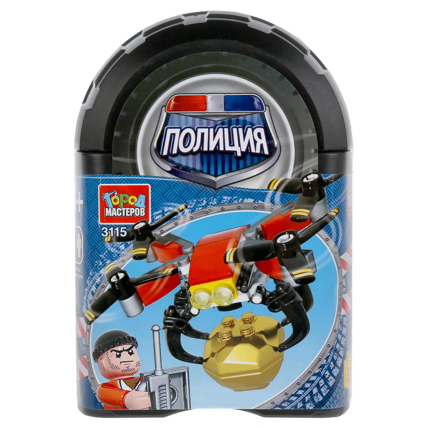 Конструктор Город мастеров Бандит с квадрокоптером - фото 1