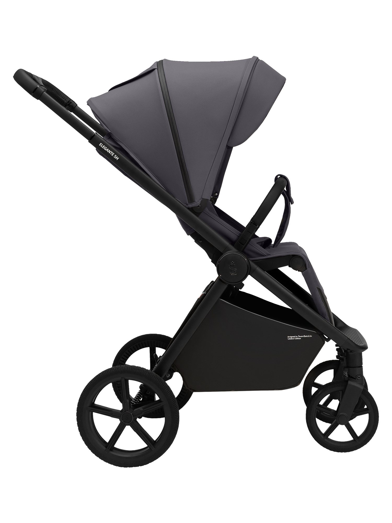 Коляска прогулочная Sweet Baby Elegante SM Dark Grey серый - фото 21
