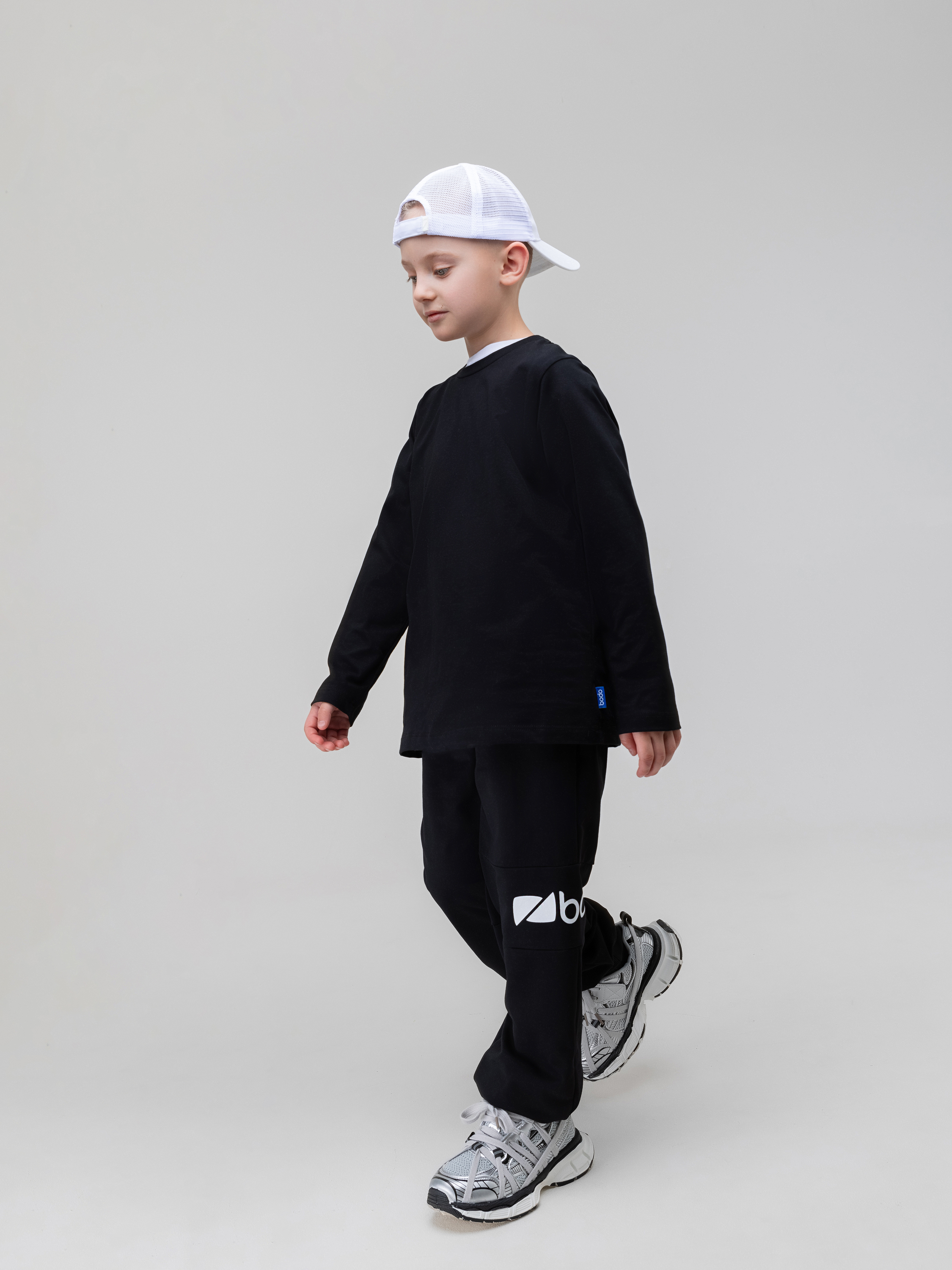 Брюки спортивные Bodo 6-626MU_черный (белый) - фото 5