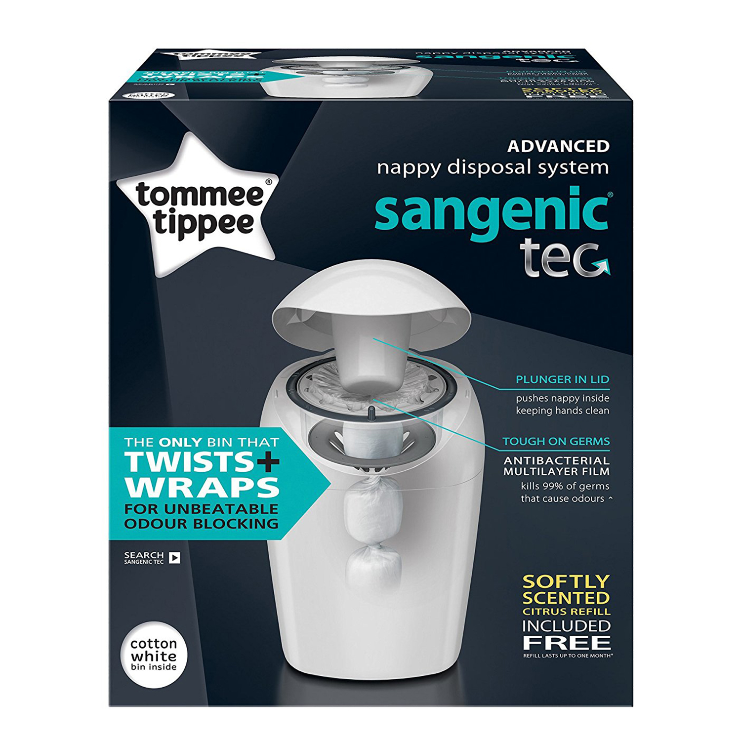 Утилизатор Tommee tippee Sangenic Tec Белый 84001805 - фото 2