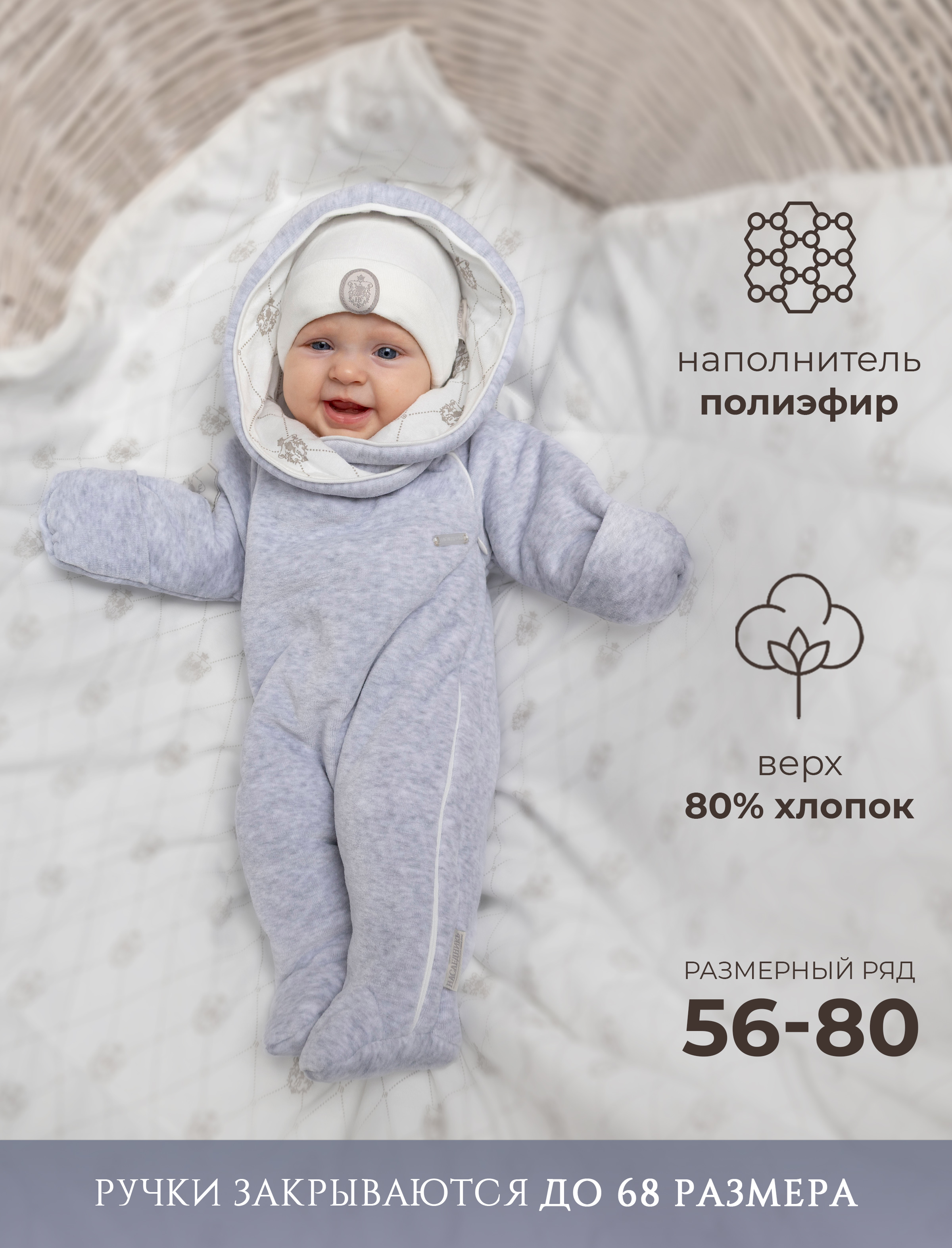 Комбинезон утепленный НаследникЪ Выжанова 310_1-04008 - фото 3