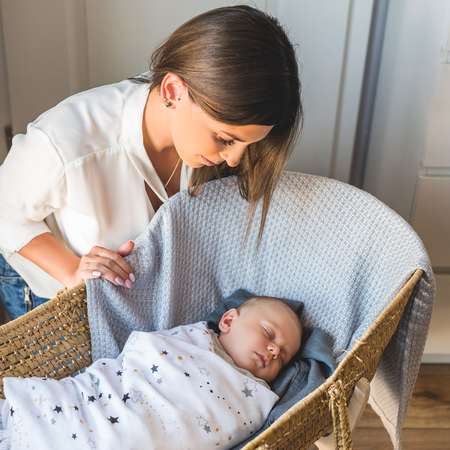 Плед Babyono бамбуковое серое Арт.479/04 75х100см