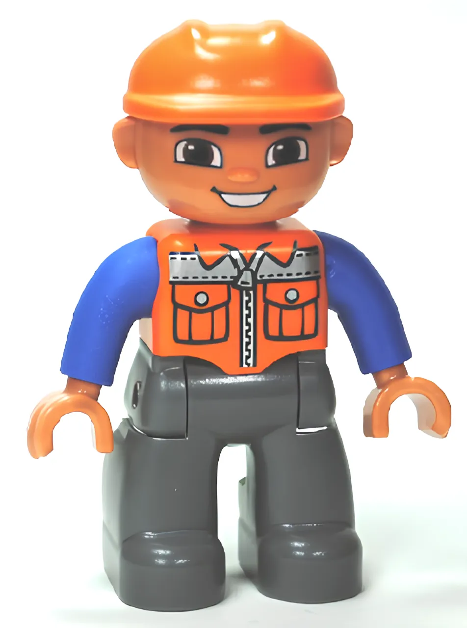 Фигурка LEGO Duplo 47394pb156 Строитель - фото 1