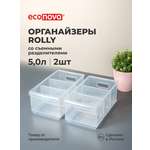Набор органайзеров ROLLY Econova 5л, 16,8*30,5*12,9см, 2шт., бесцветный
