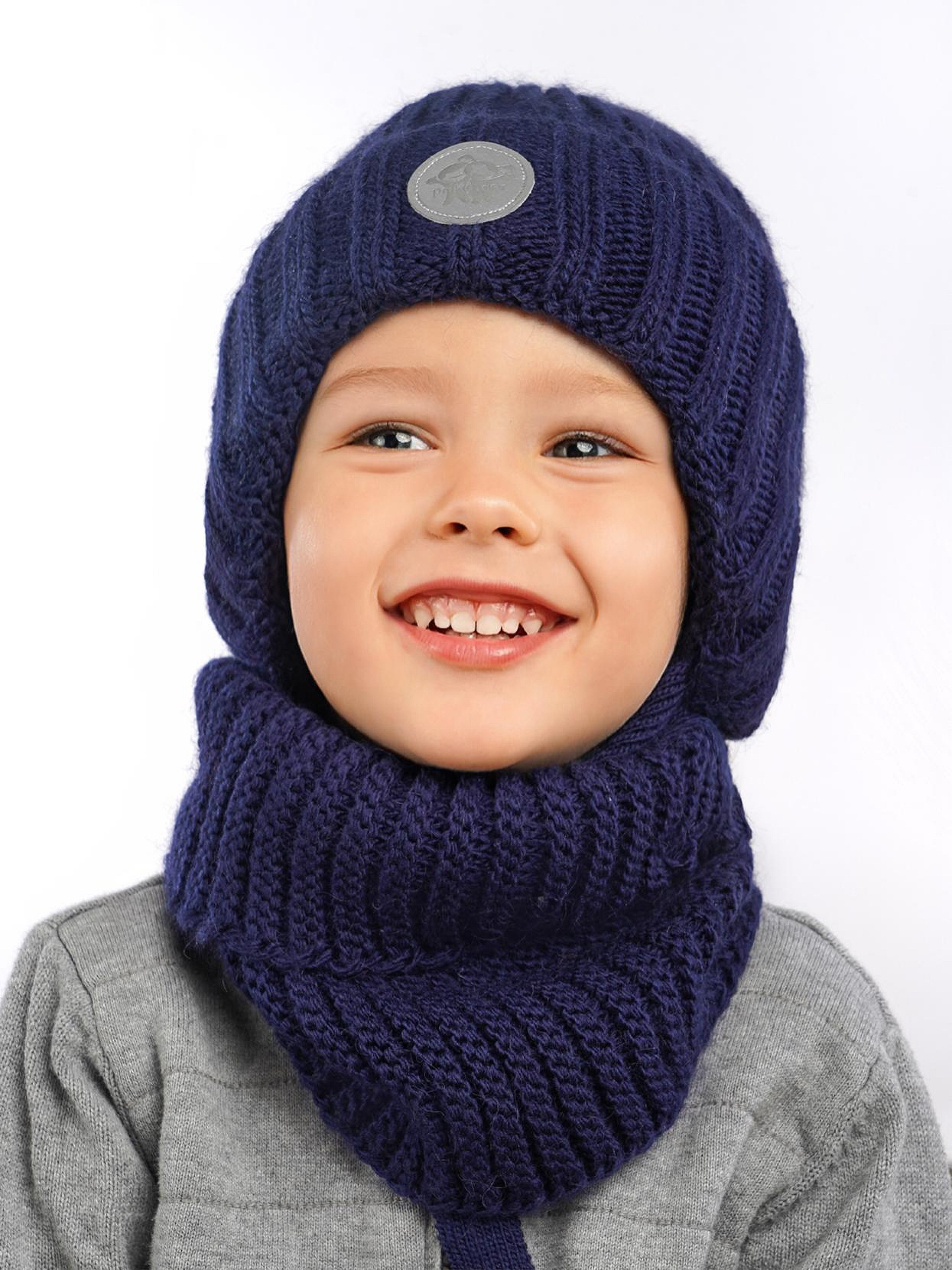 Шапка и снуд ПриКиндер U-W_234170 Цвет: Синий - фото 12