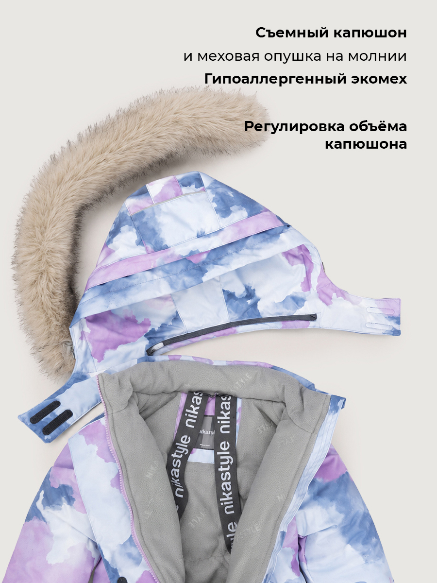 Костюм NIKASTYLE 7з2026 лаванда/серый - фото 10