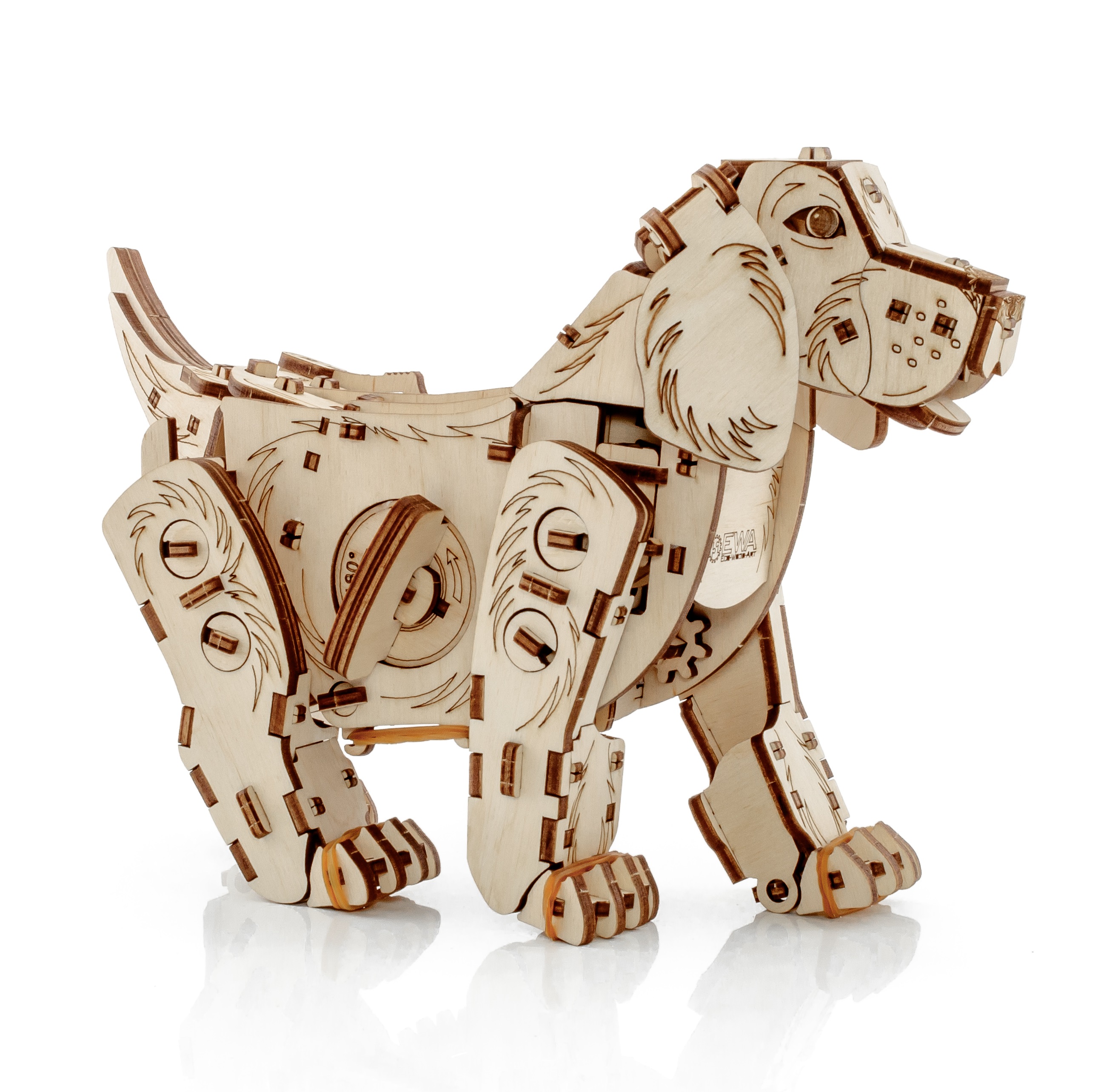 Конструктор Eco Wood Art Механический щенок Puppy деревянный - фото 8