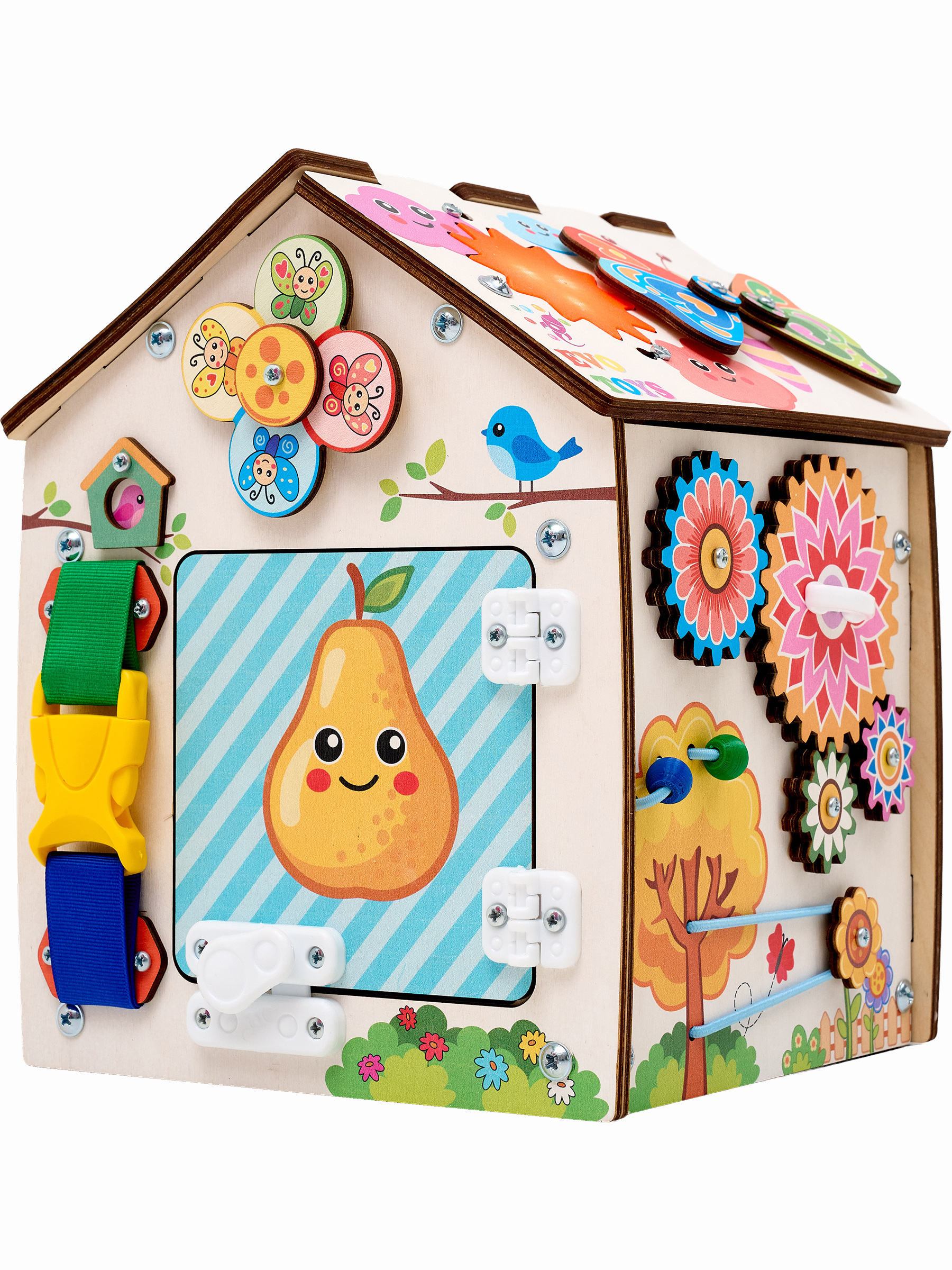 Игрушка Evotoys бизиборд Лето со светом - фото 26