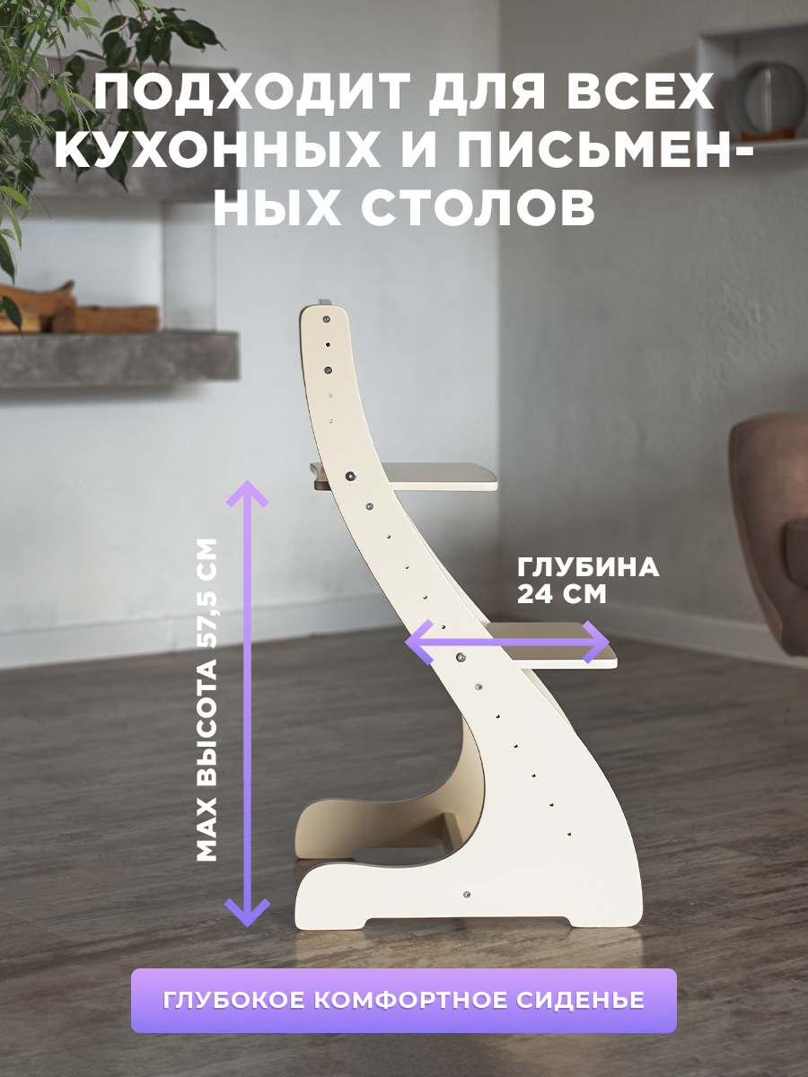 Стульчик для кормления Klikkin классический - фото 4