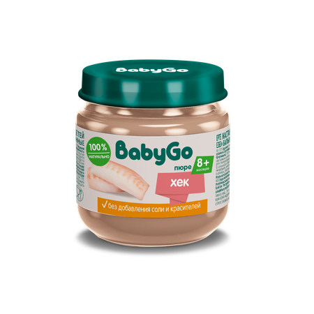 Пюре BabyGo хек с 8 мес 80 г
