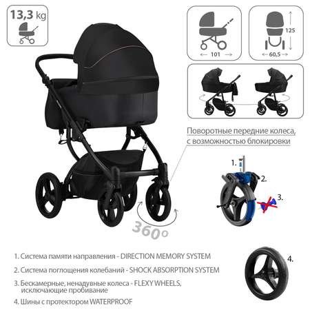 Коляска 2в1 Bebetto Murano