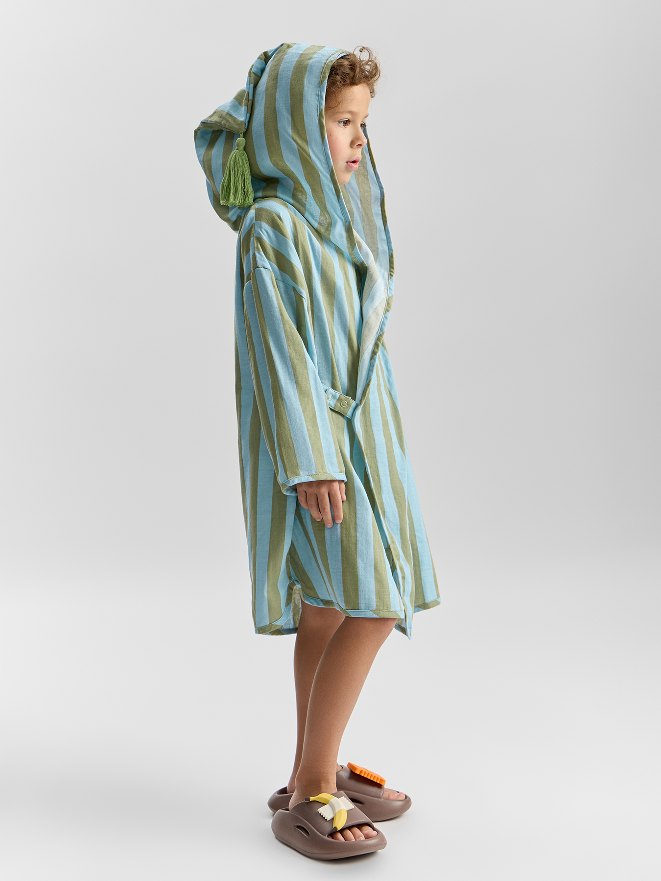 Халат Happy Baby 88129-1_blue-green-stripe - фото 3