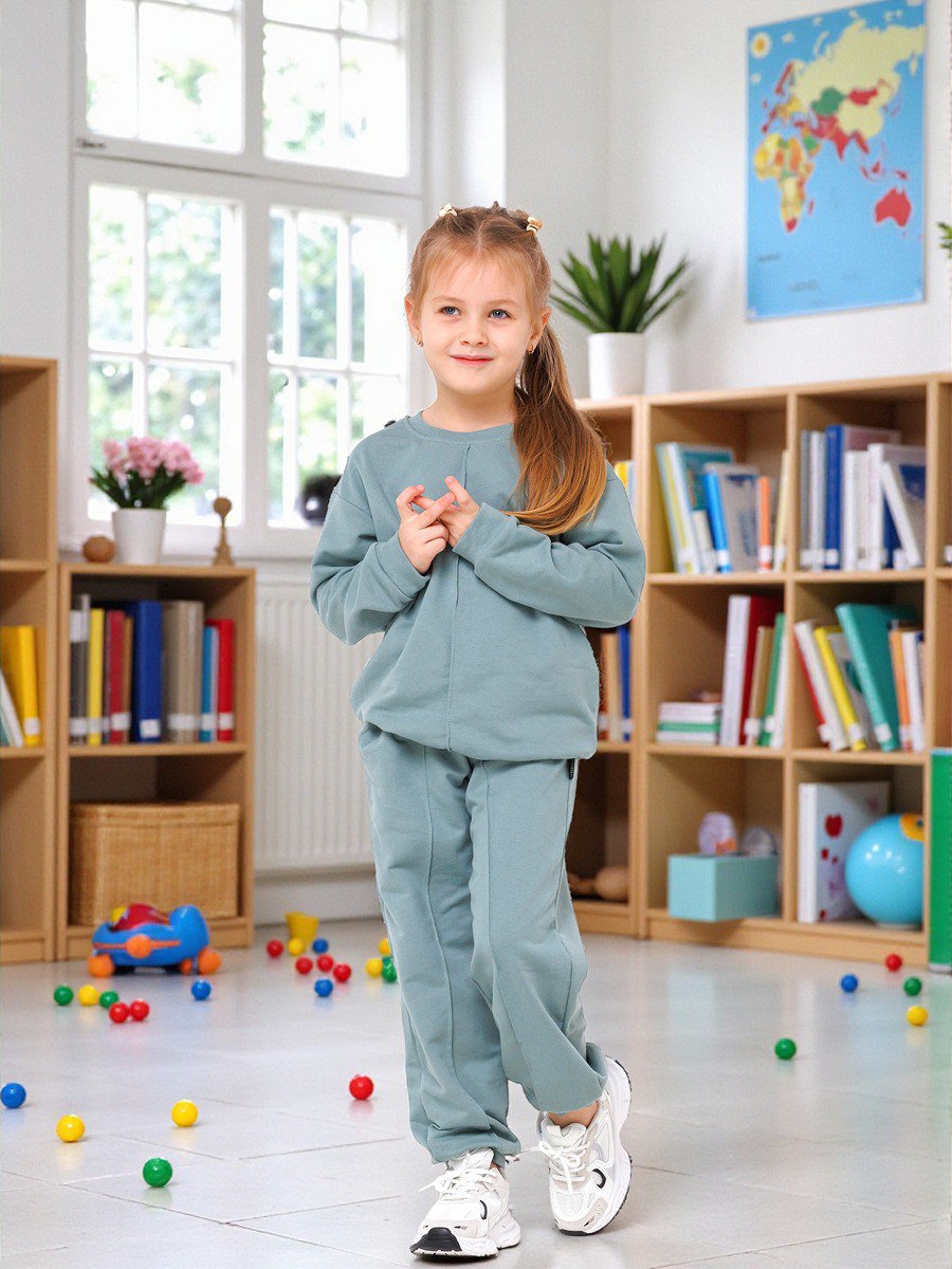 Костюм спортивный VEDDI 2260/6041фп-2024-полынь - фото 5