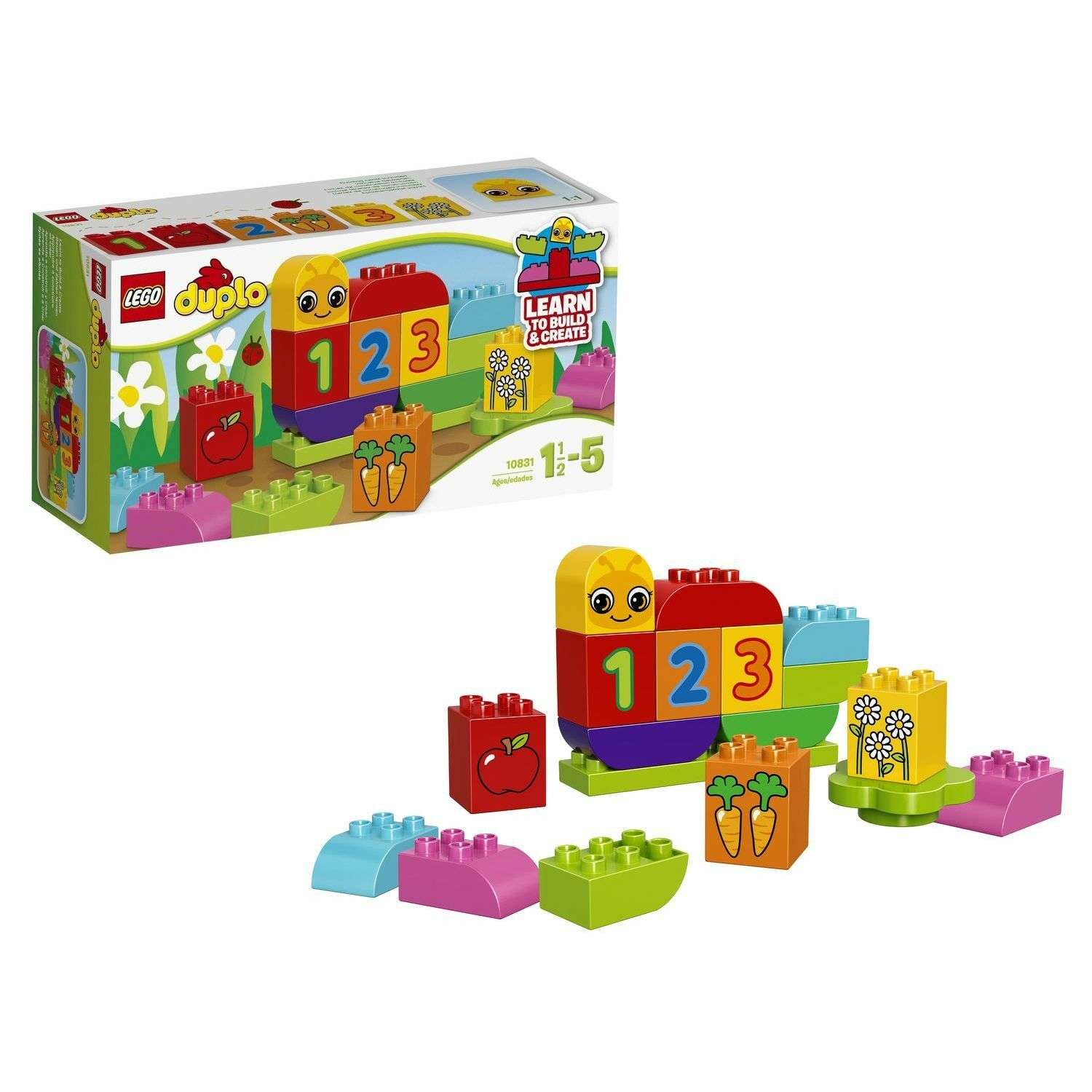 Конструктор LEGO DUPLO Моя веселая гусеница блочный - фото 1