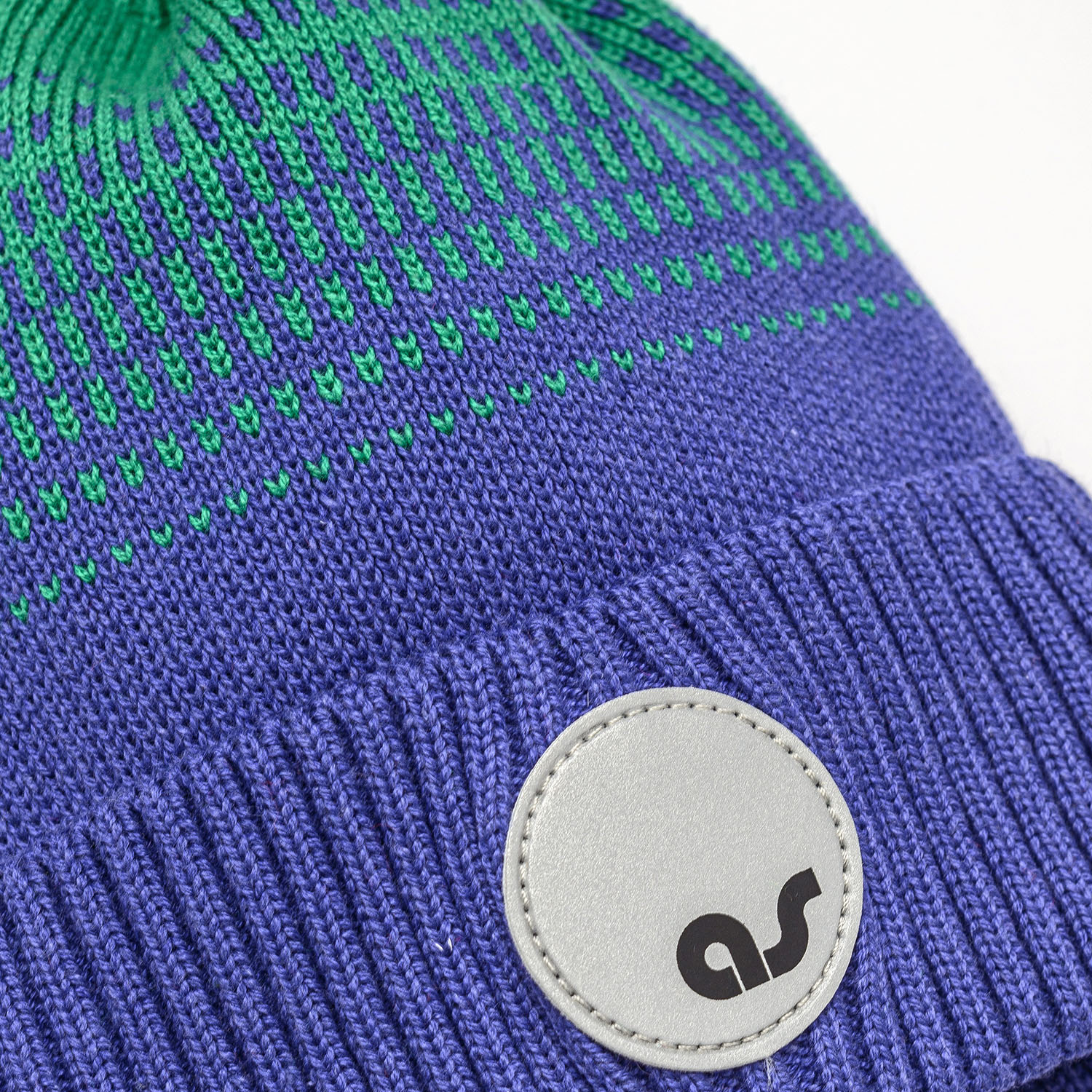 Шапка Artel 01683-32_ультрафиолет/из.зеленый - фото 2