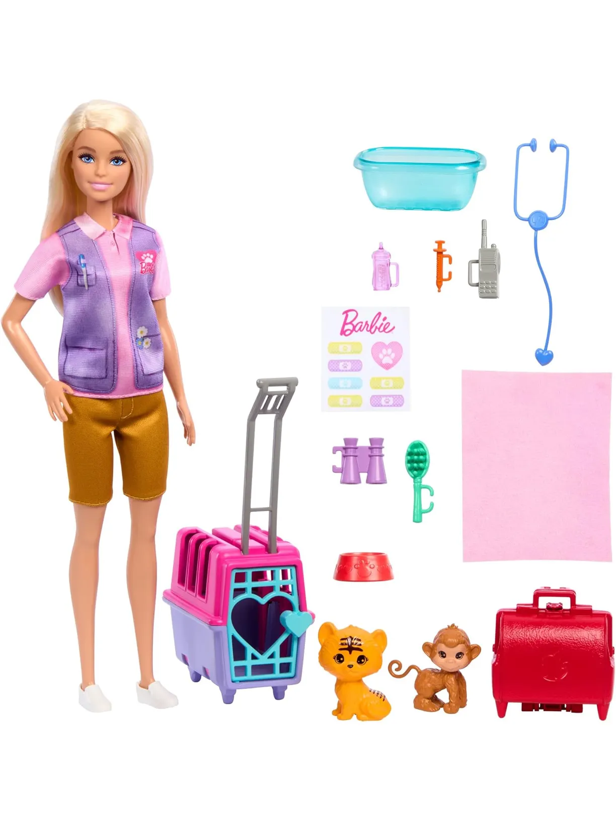 Кукла классическая Barbie Animal Rescue Station HRG50 - фото 7