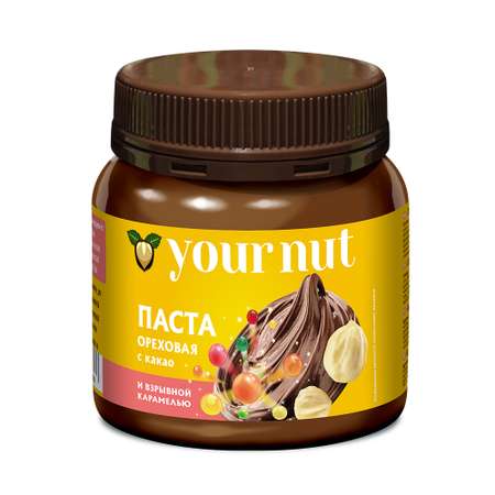 Паста ореховая your nut с какао и взрывной карамелью 250 г